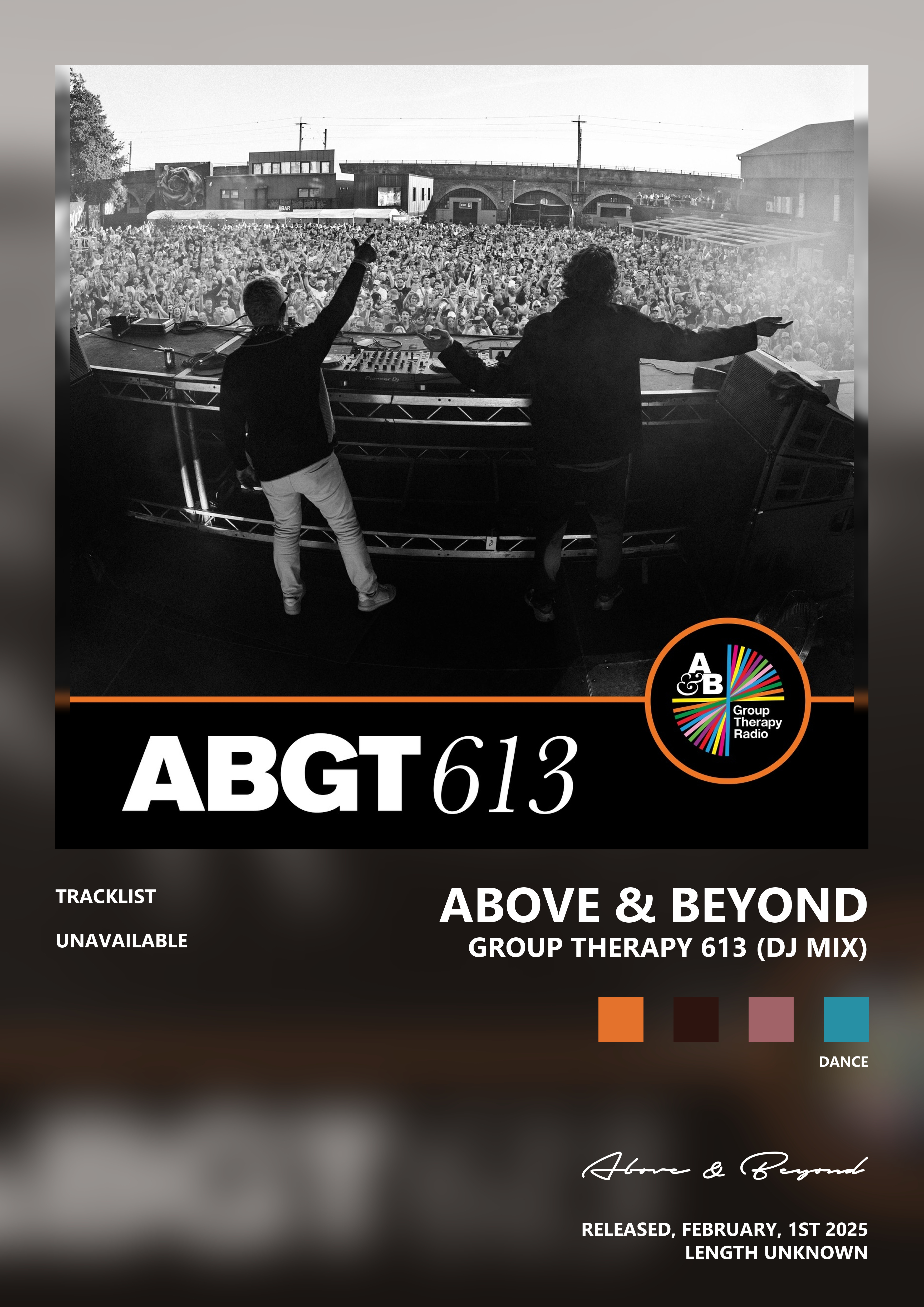 Music poster: Above Beyond - Group Therapy 613 DJ Mix