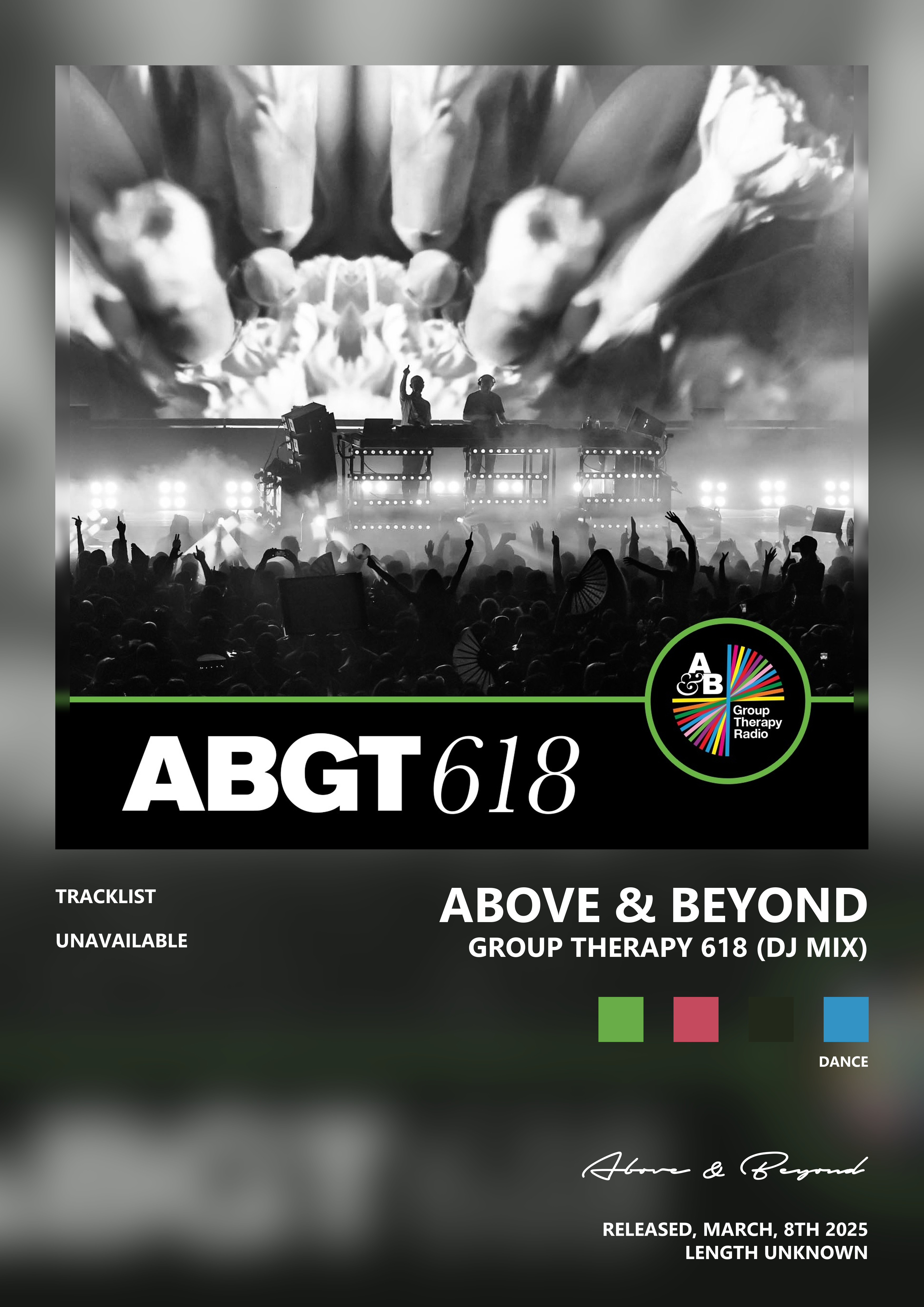 Music poster: Above Beyond - Group Therapy 618 DJ Mix