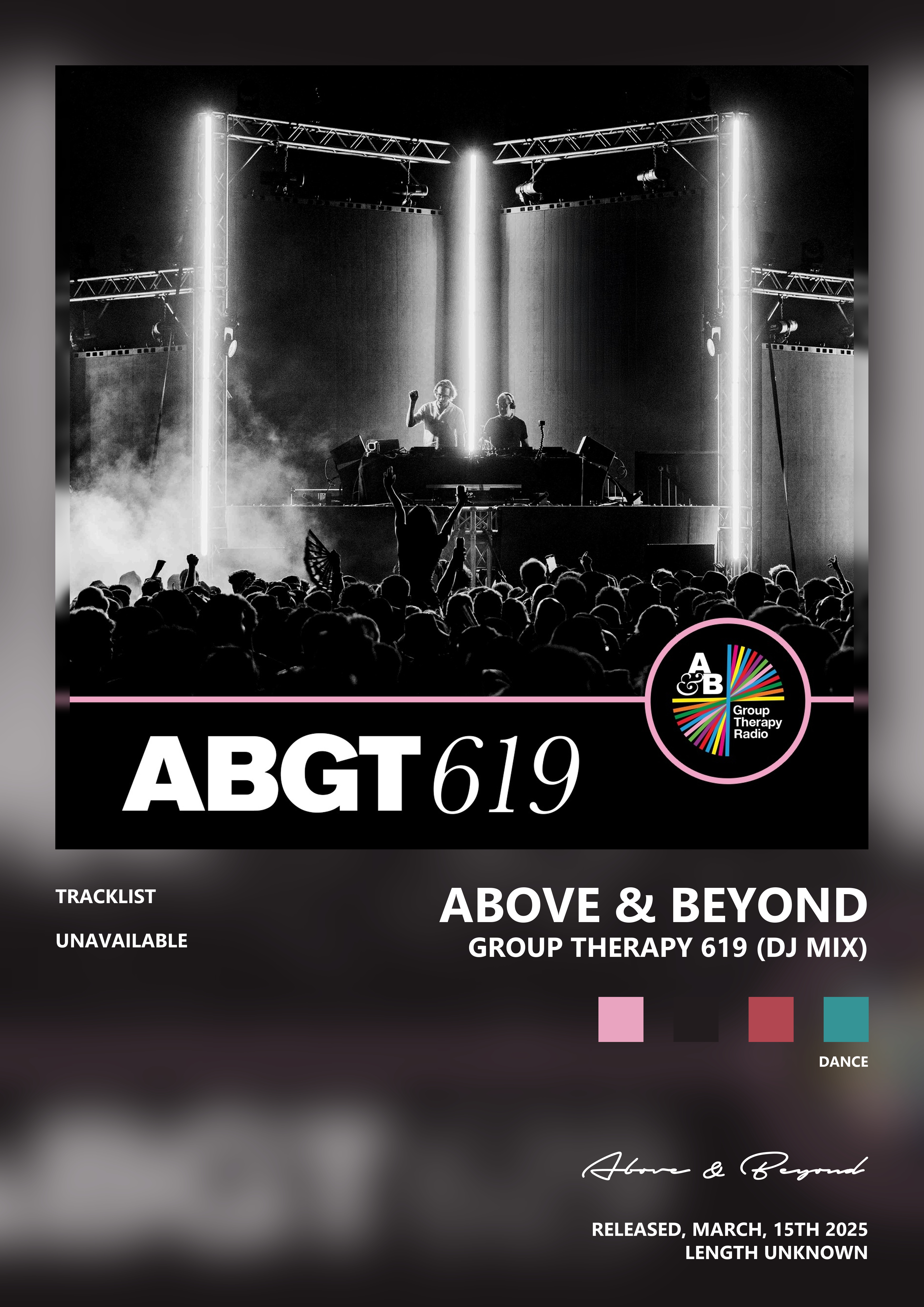 Music poster: Above Beyond - Group Therapy 619 DJ Mix