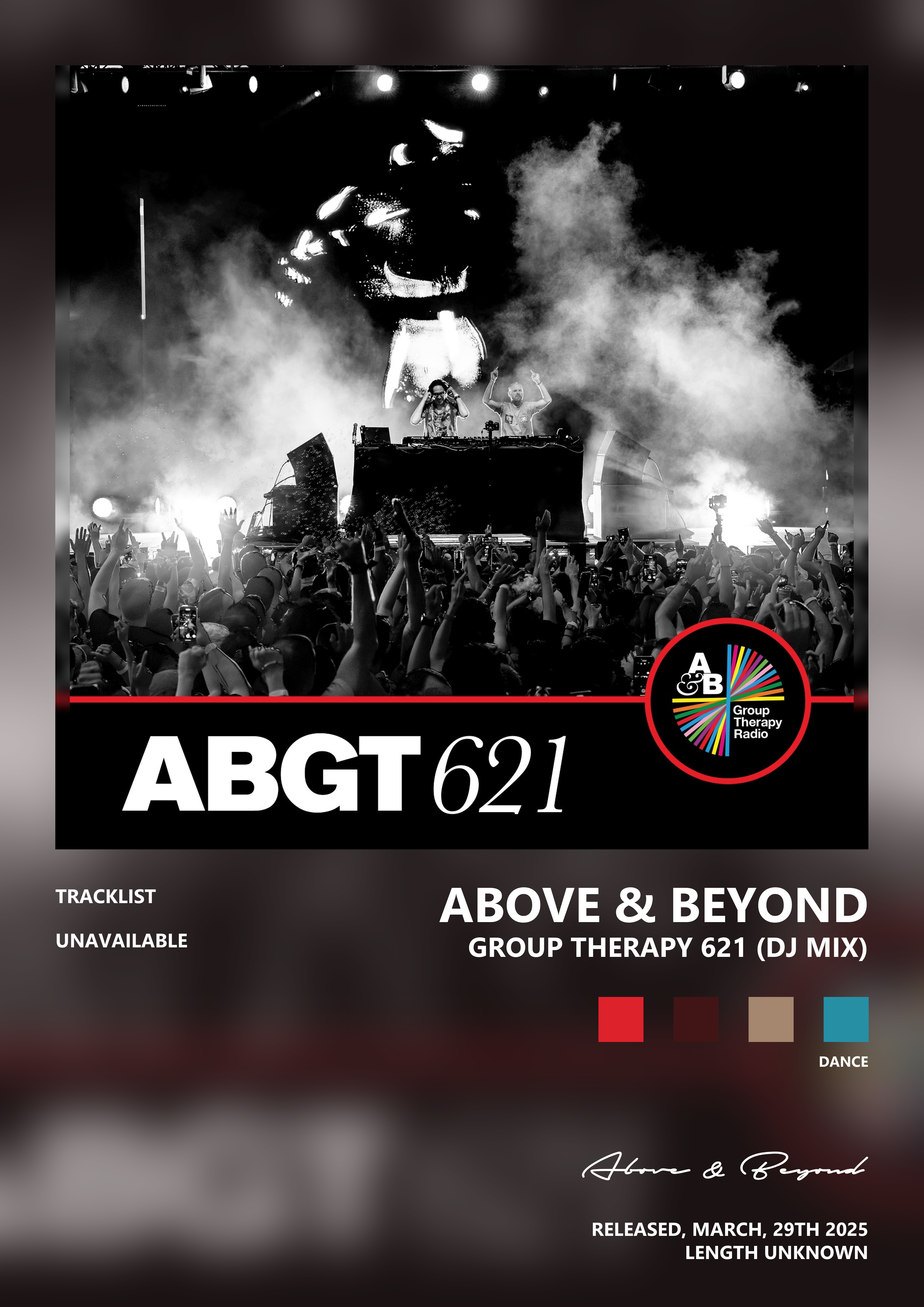 Music poster: Above Beyond - Group Therapy 621 DJ Mix