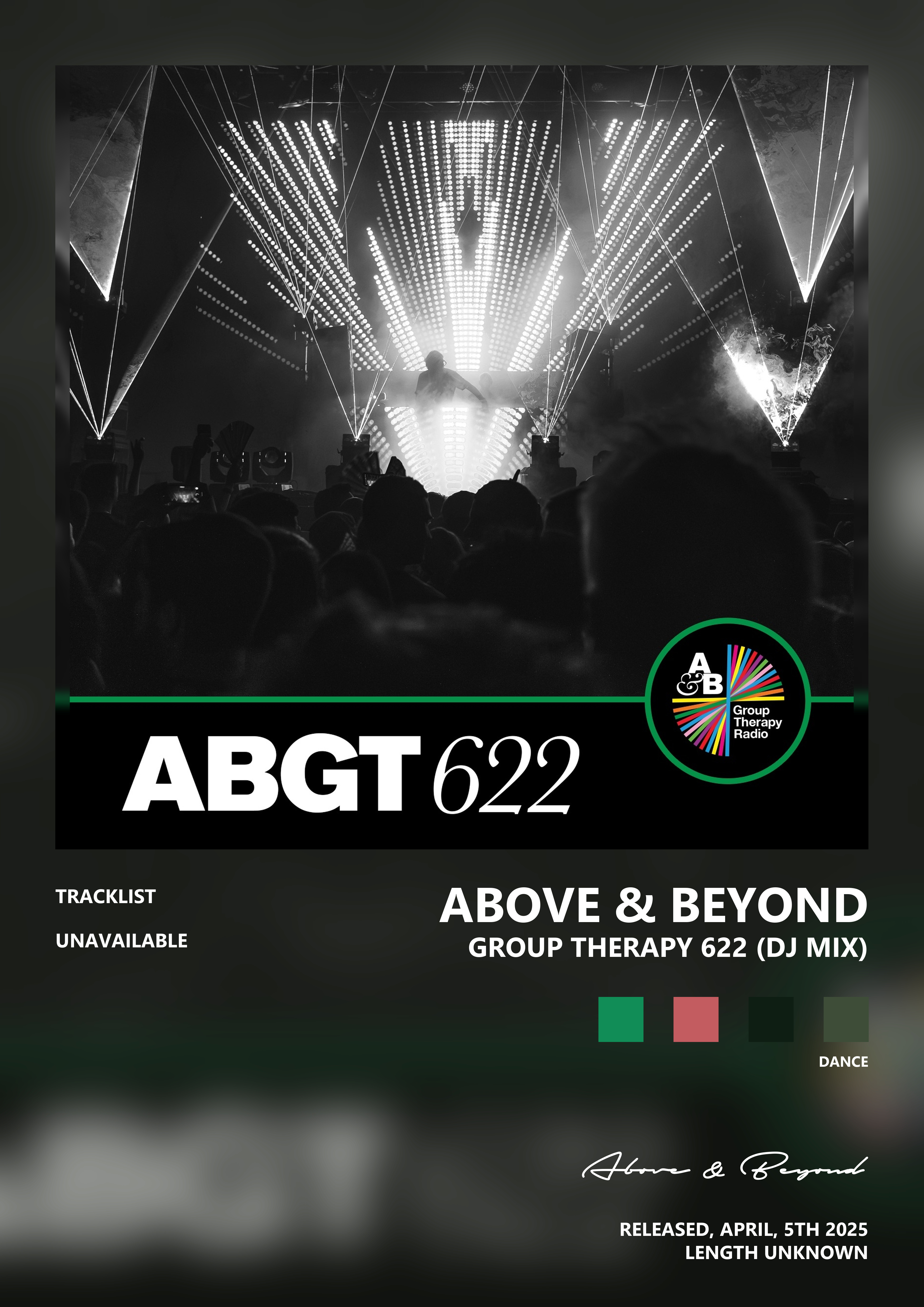 Music poster: Above Beyond - Group Therapy 622 DJ Mix