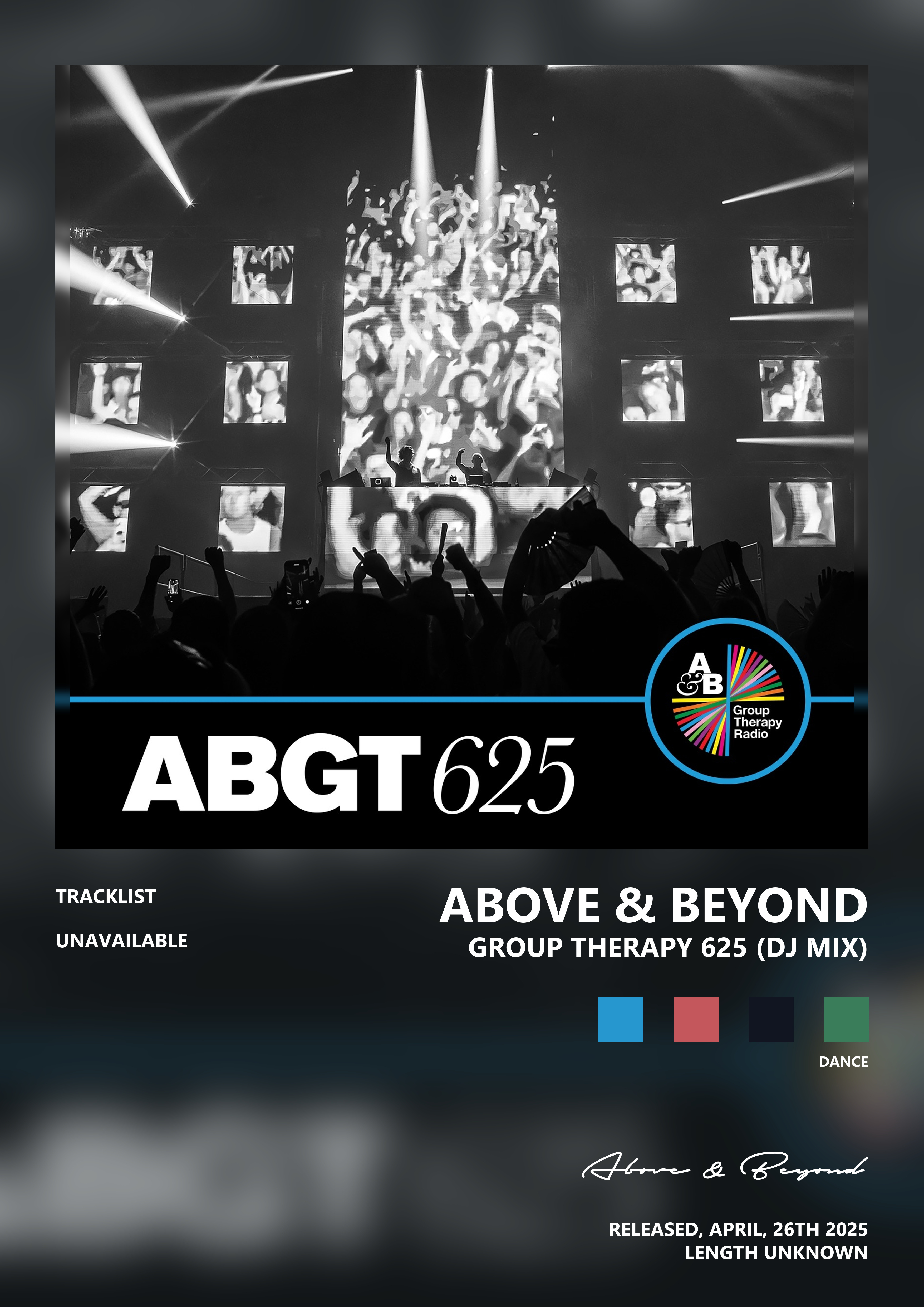 Music poster: Above Beyond - Group Therapy 625 DJ Mix