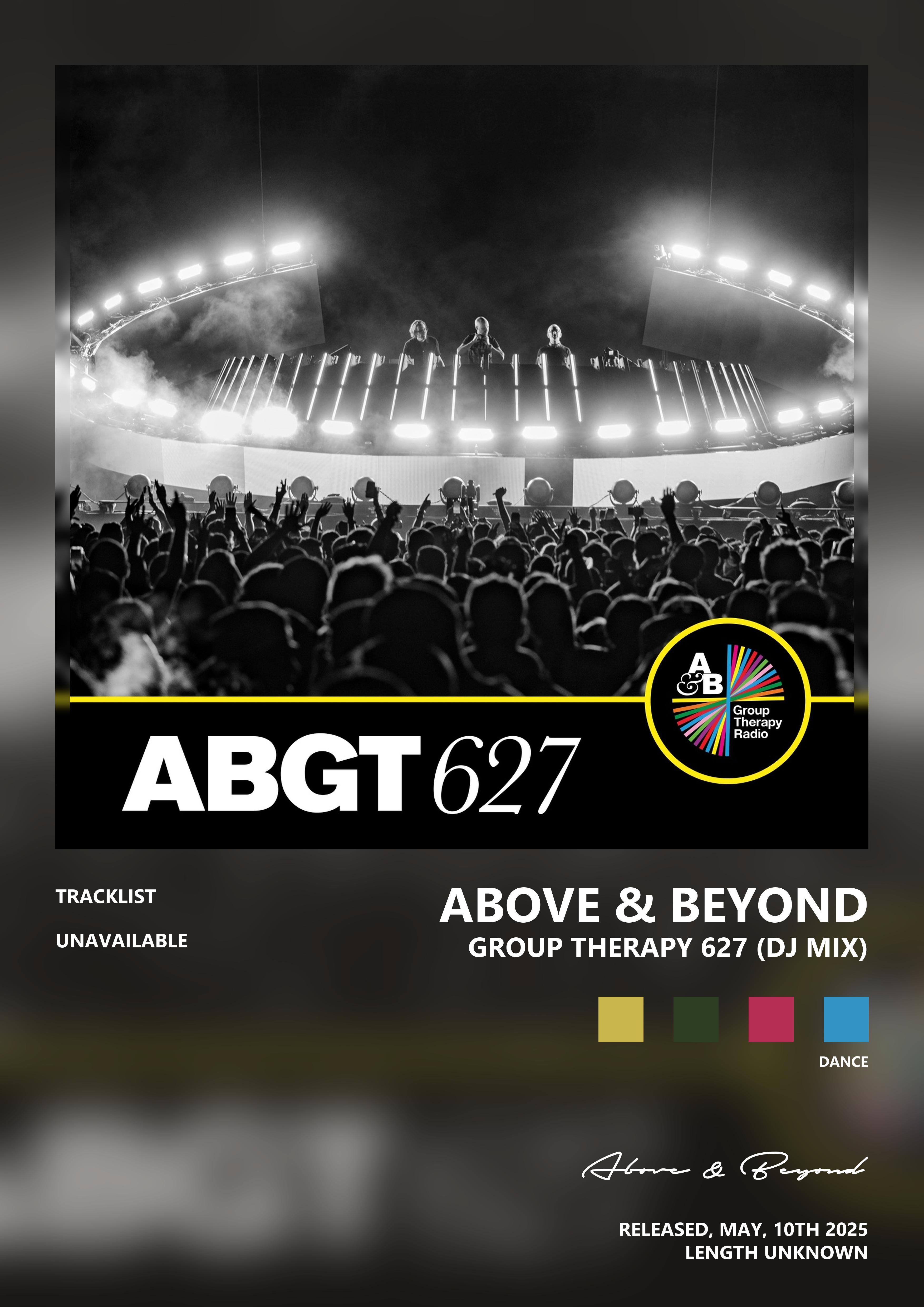 Music poster: Above Beyond - Group Therapy 627 DJ Mix