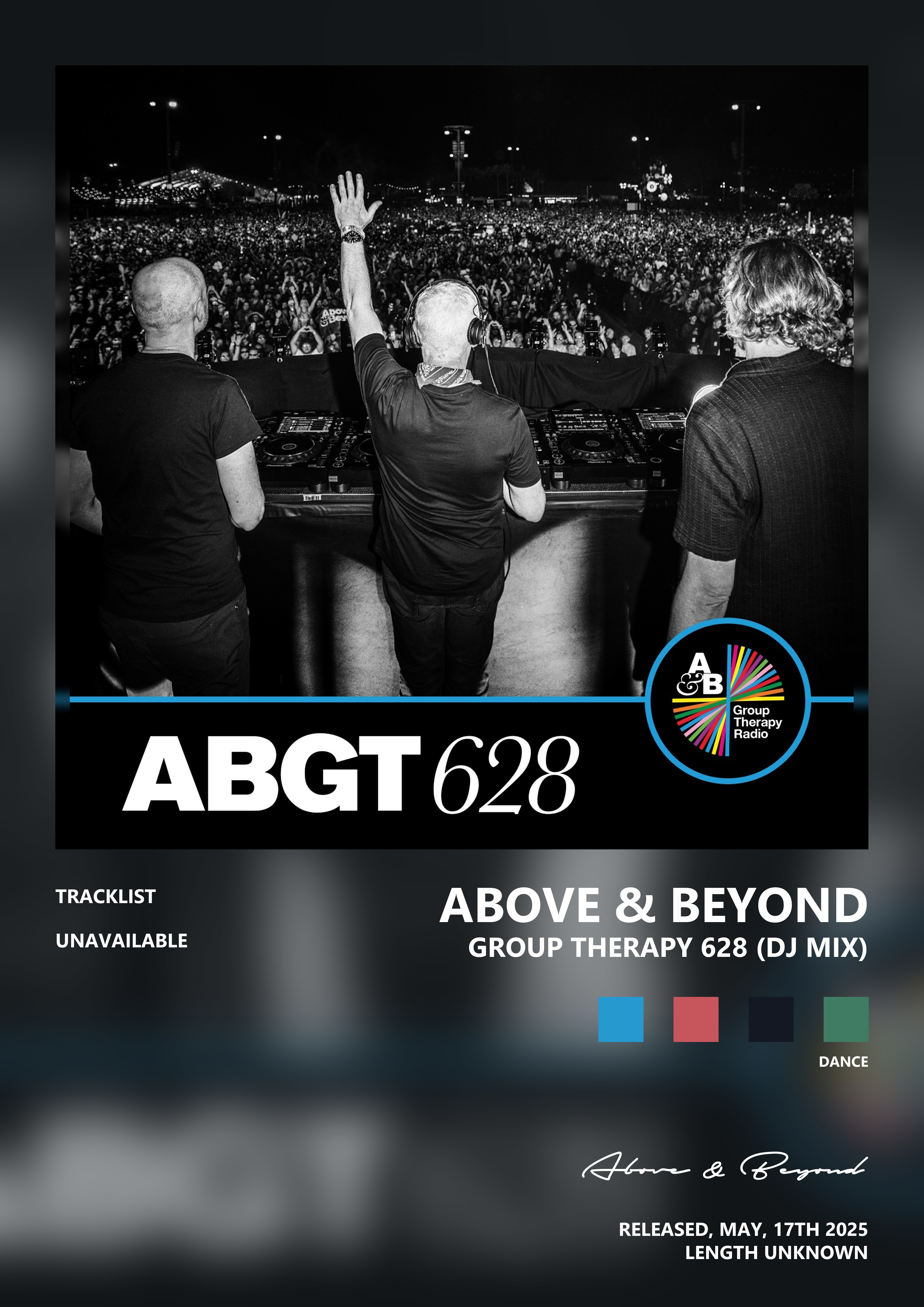 Music poster: Above Beyond - Group Therapy 628 DJ Mix