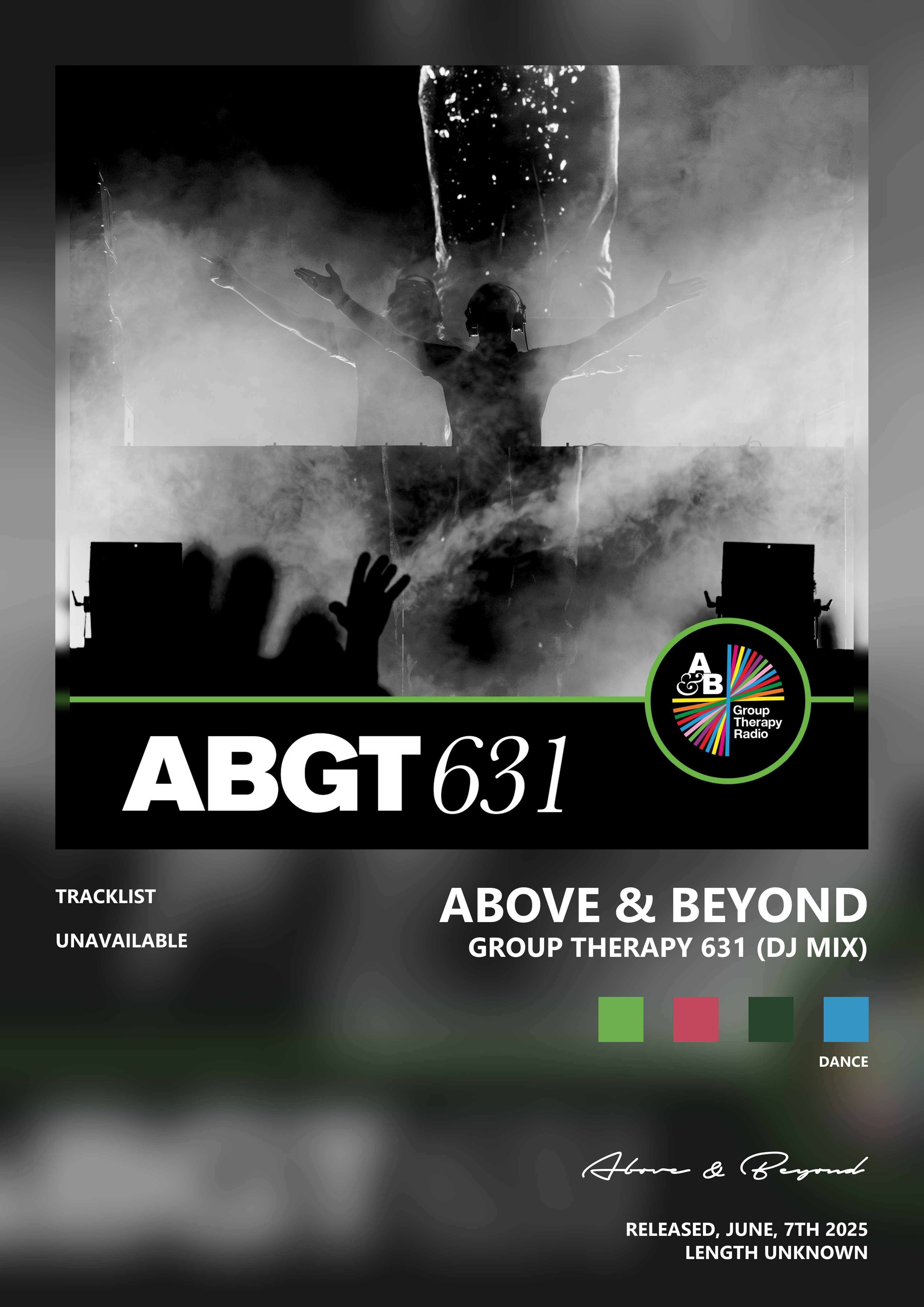Music poster: Above Beyond - Group Therapy 631 DJ Mix