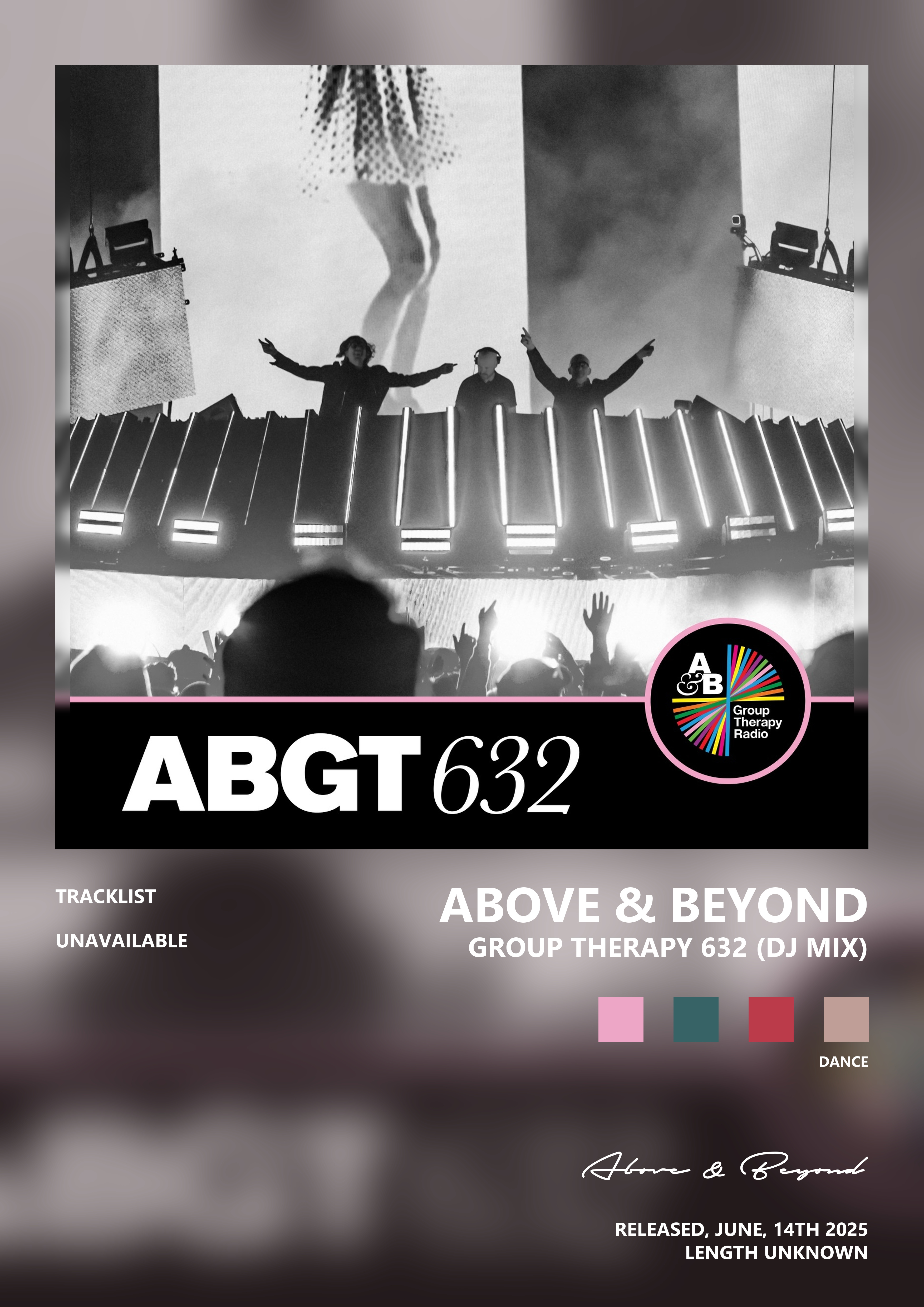 Music poster: Above Beyond - Group Therapy 632 DJ Mix