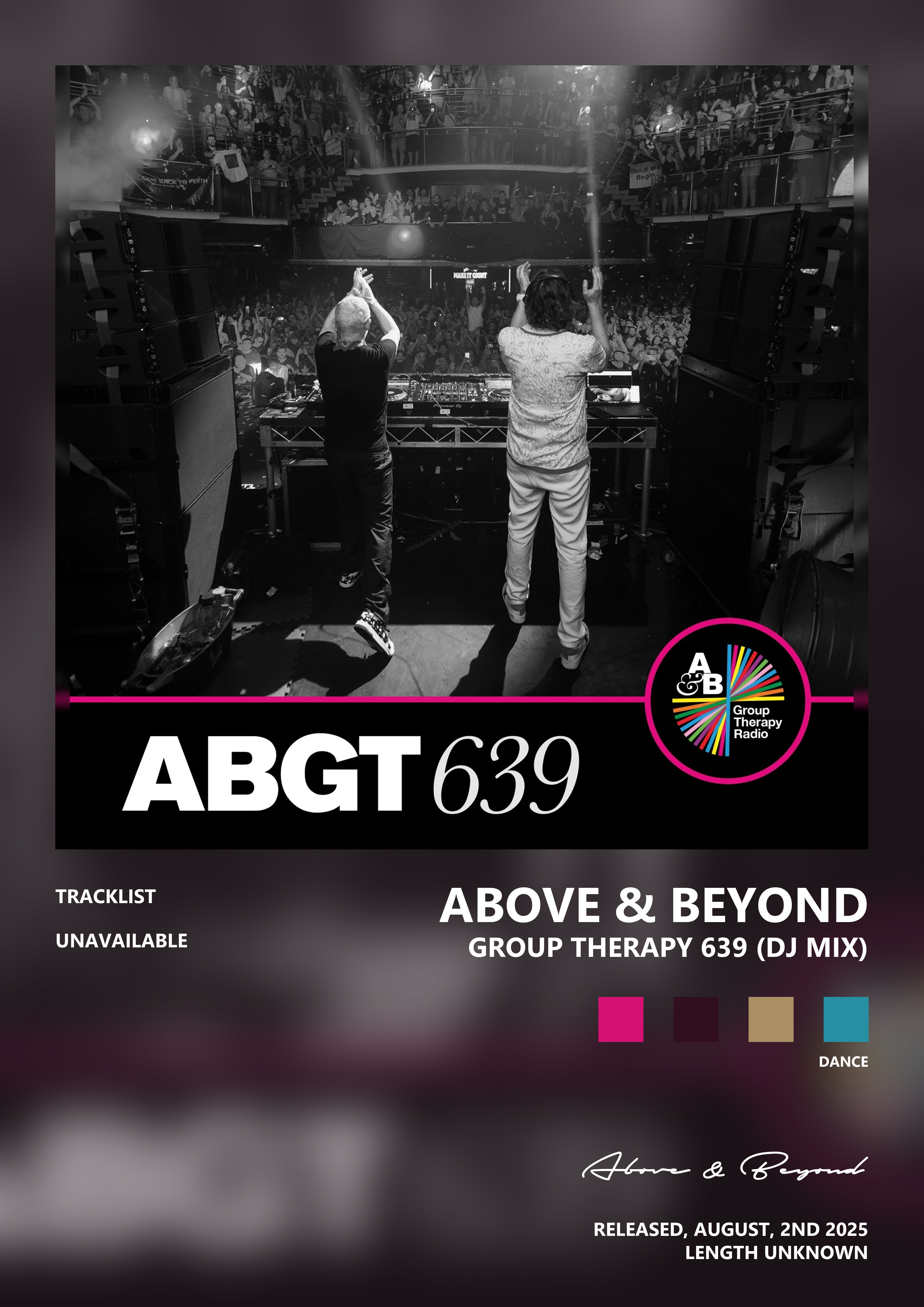 Music poster: Above Beyond - Group Therapy 639 DJ Mix
