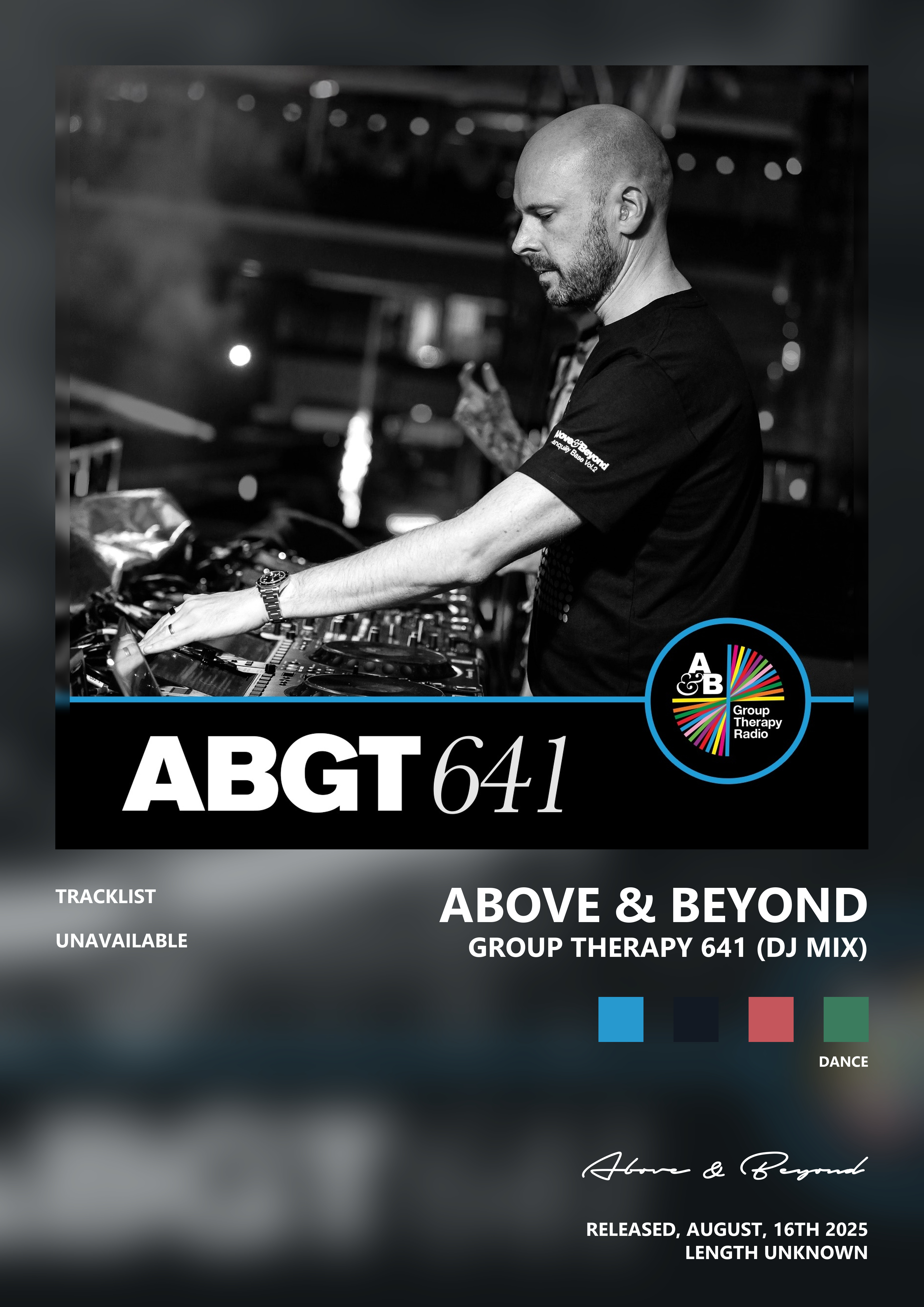 Music poster: Above Beyond - Group Therapy 641 DJ Mix