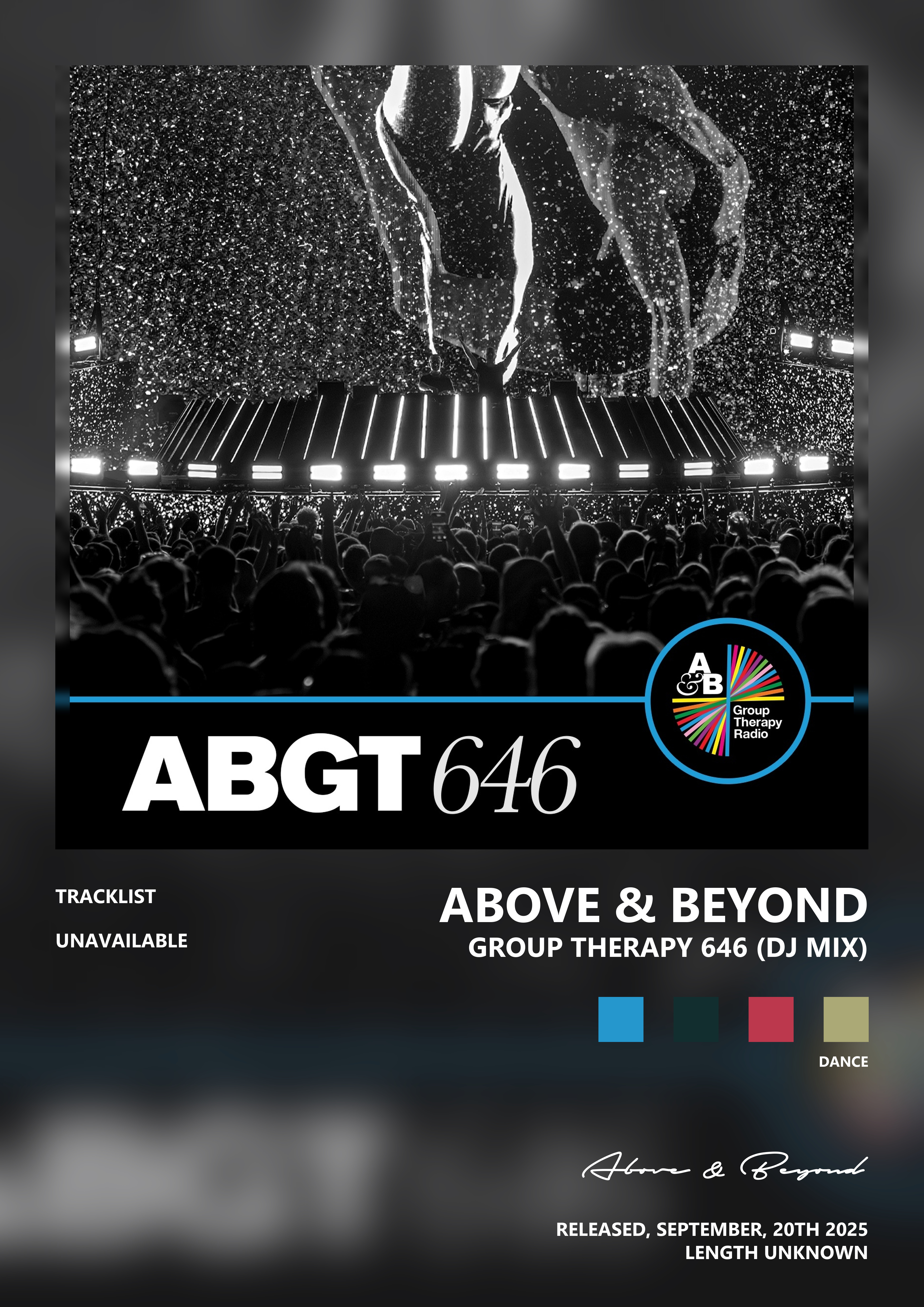 Music poster: Above Beyond - Group Therapy 646 DJ Mix