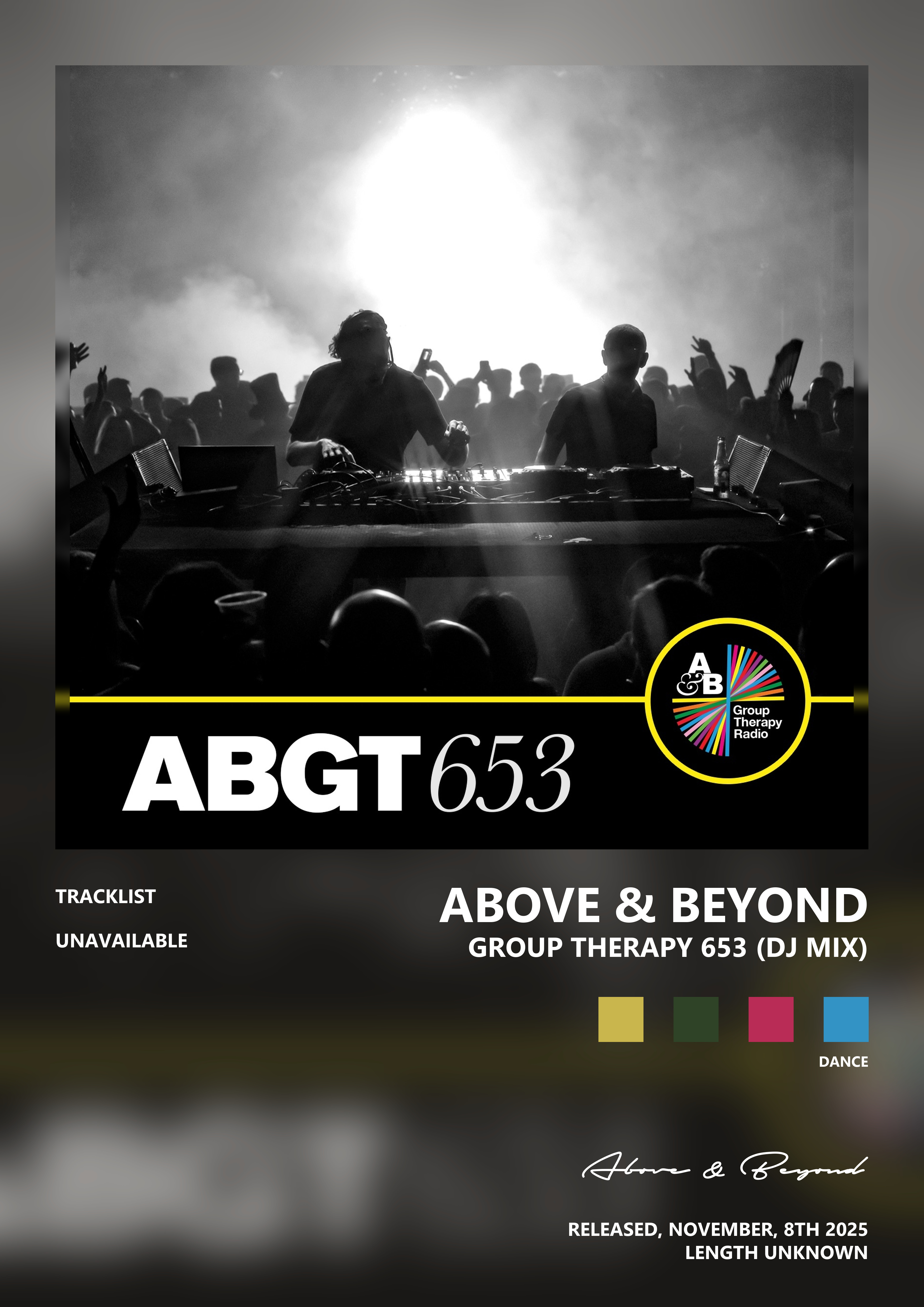 Music poster: Above Beyond - Group Therapy 653 DJ Mix