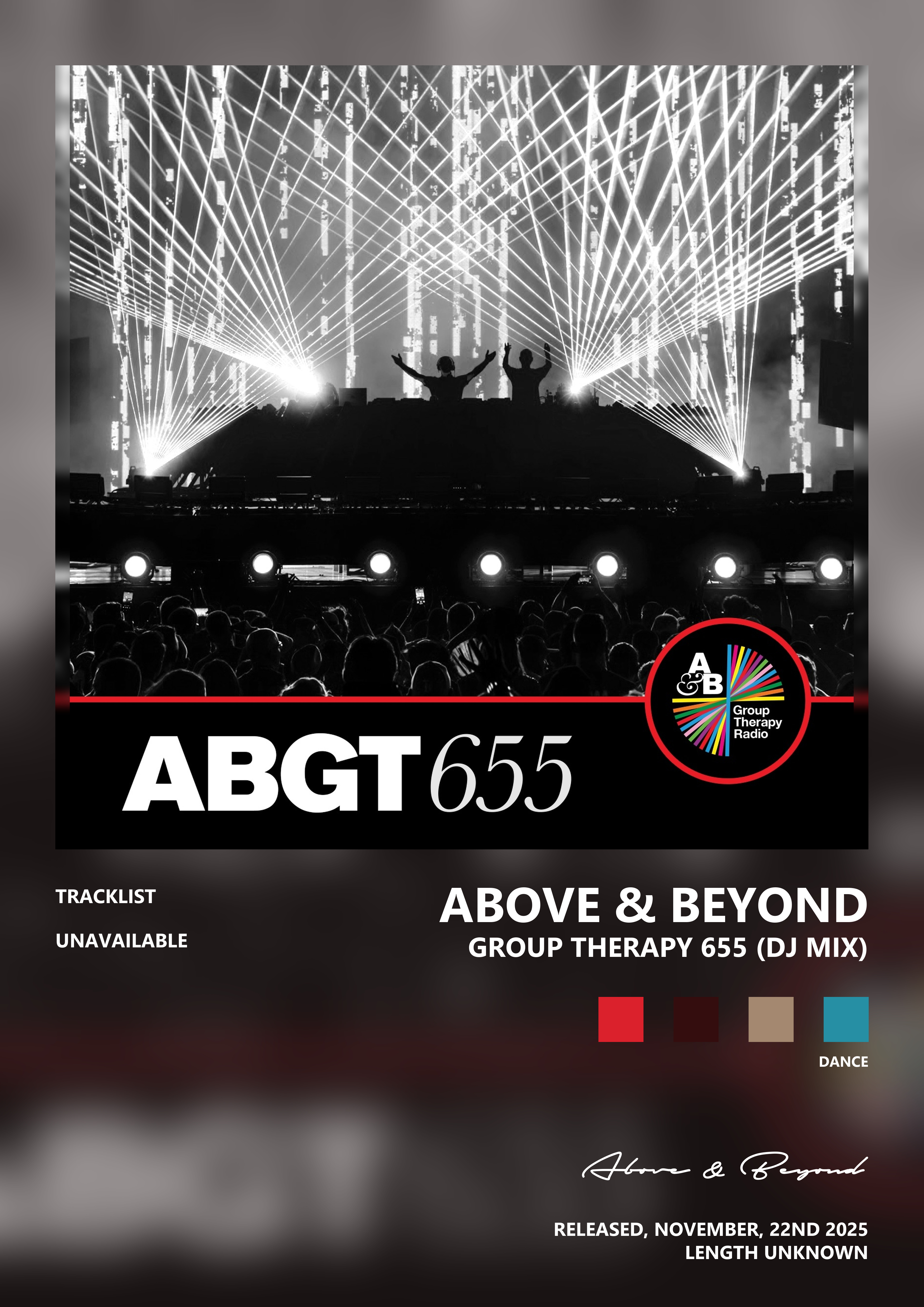 Music poster: Above Beyond - Group Therapy 655 DJ Mix