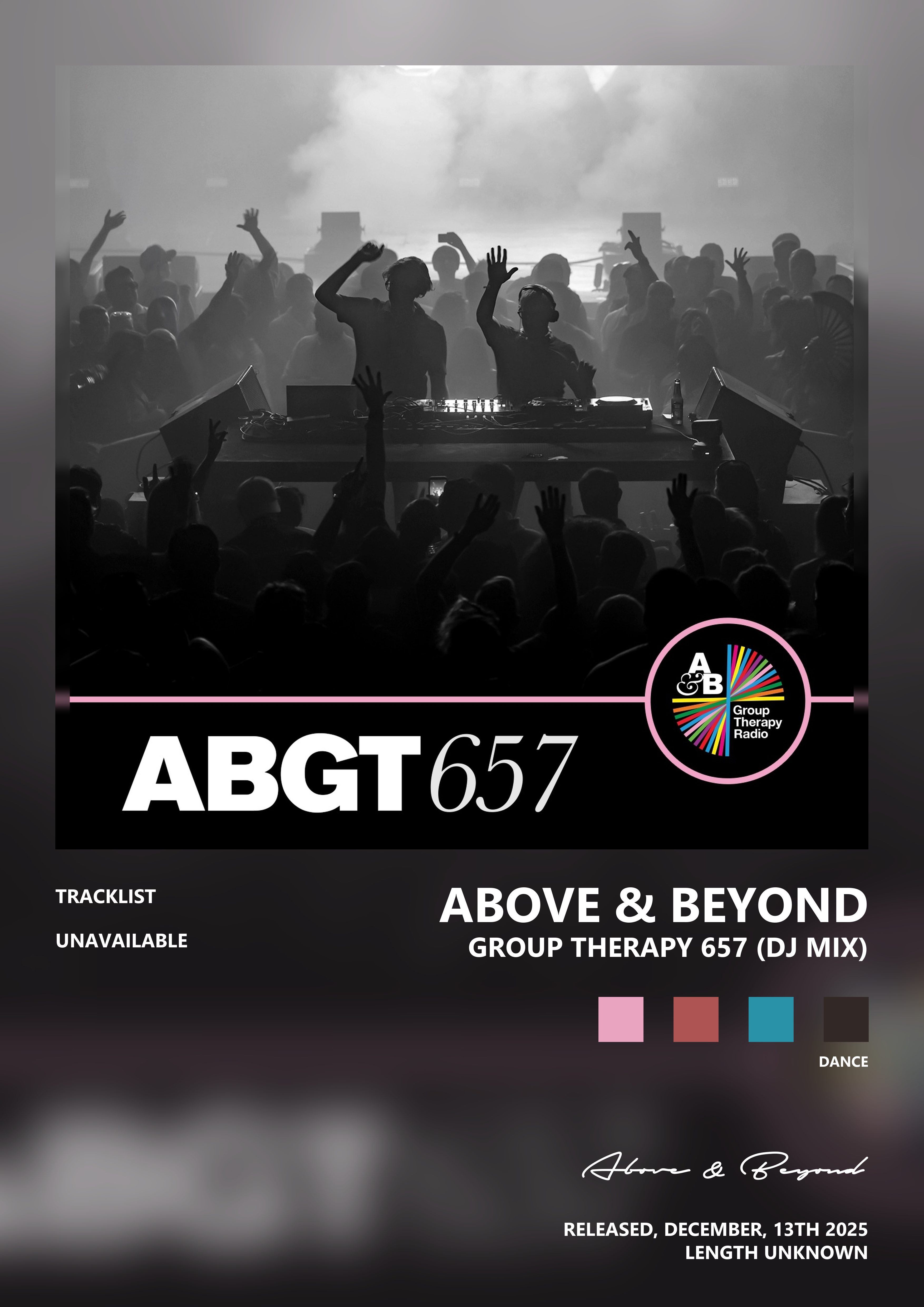 Music poster: Above Beyond - Group Therapy 657 DJ Mix