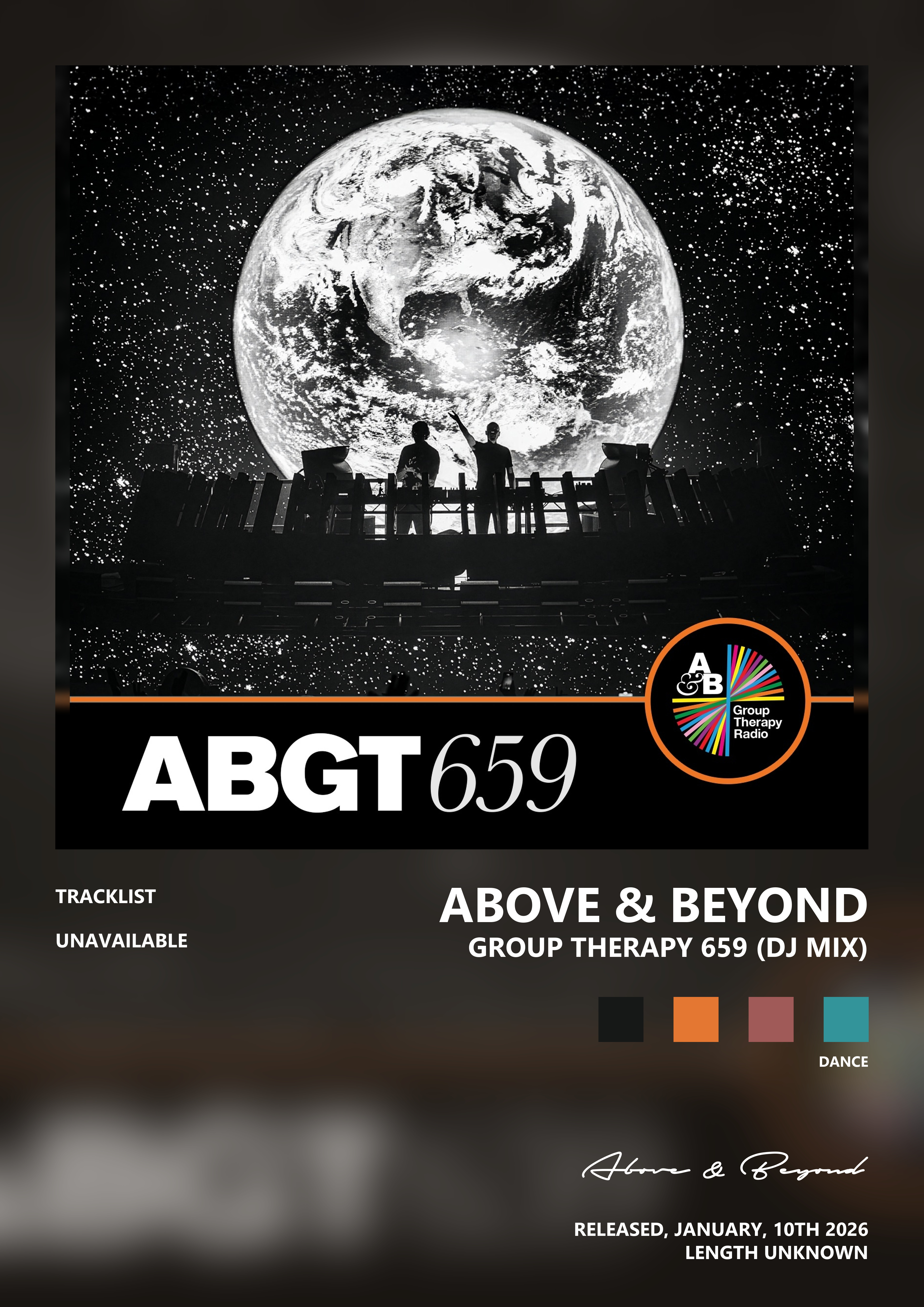 Music poster: Above Beyond - Group Therapy 659 DJ Mix