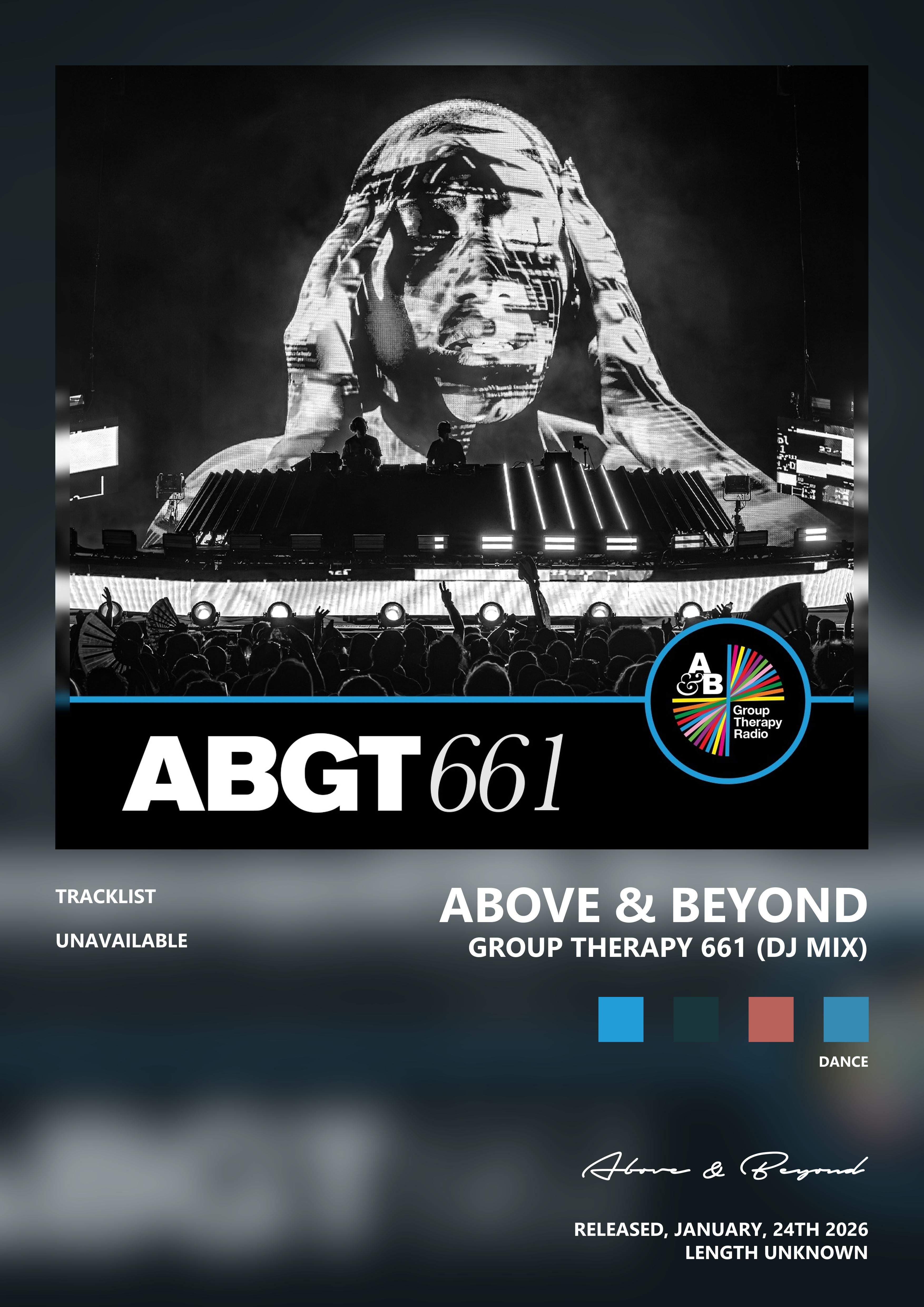 Music poster: Above Beyond - Group Therapy 661 DJ Mix