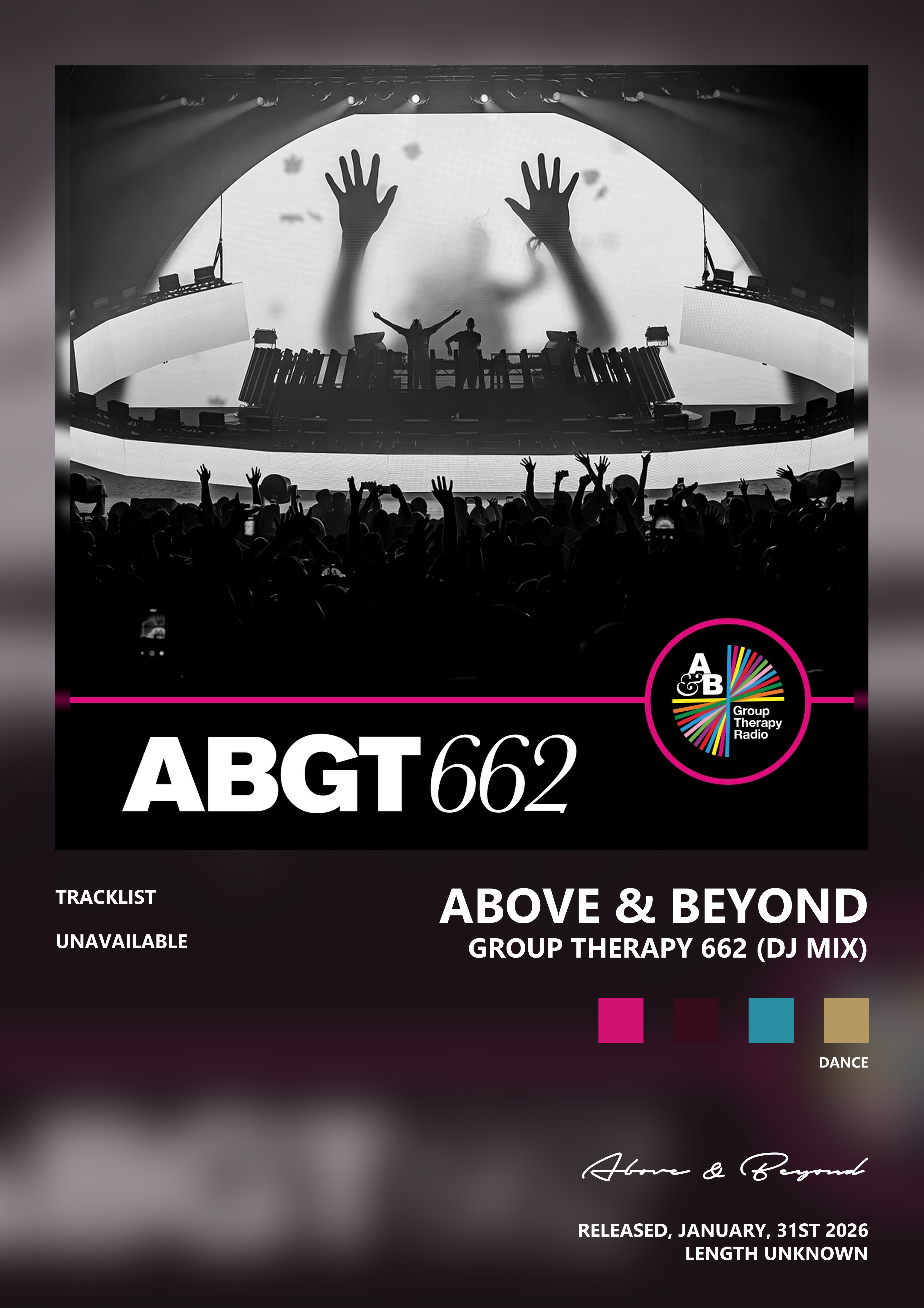 Music poster: Above Beyond - Group Therapy 662 DJ Mix