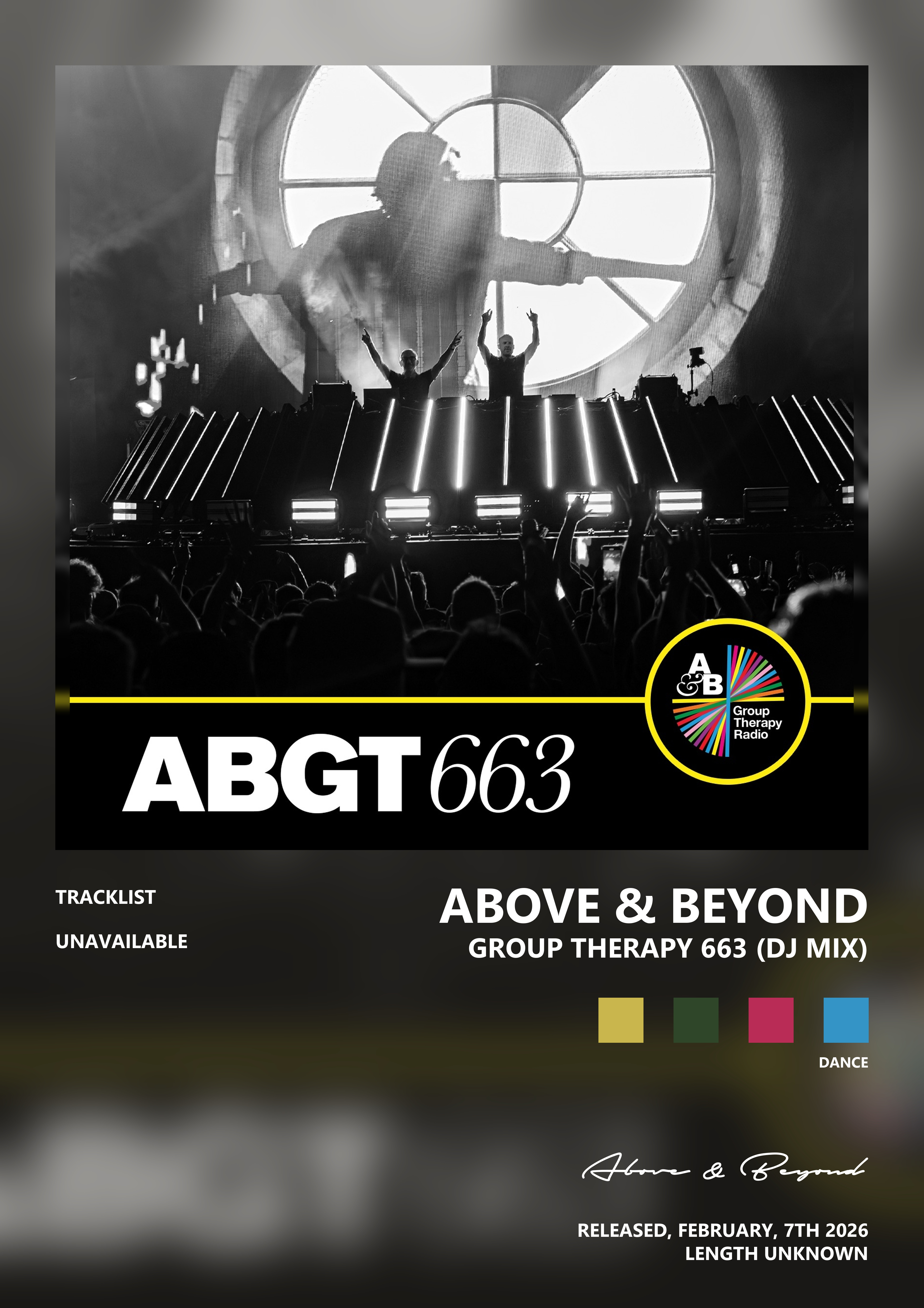 Music poster: Above Beyond - Group Therapy 663 DJ Mix