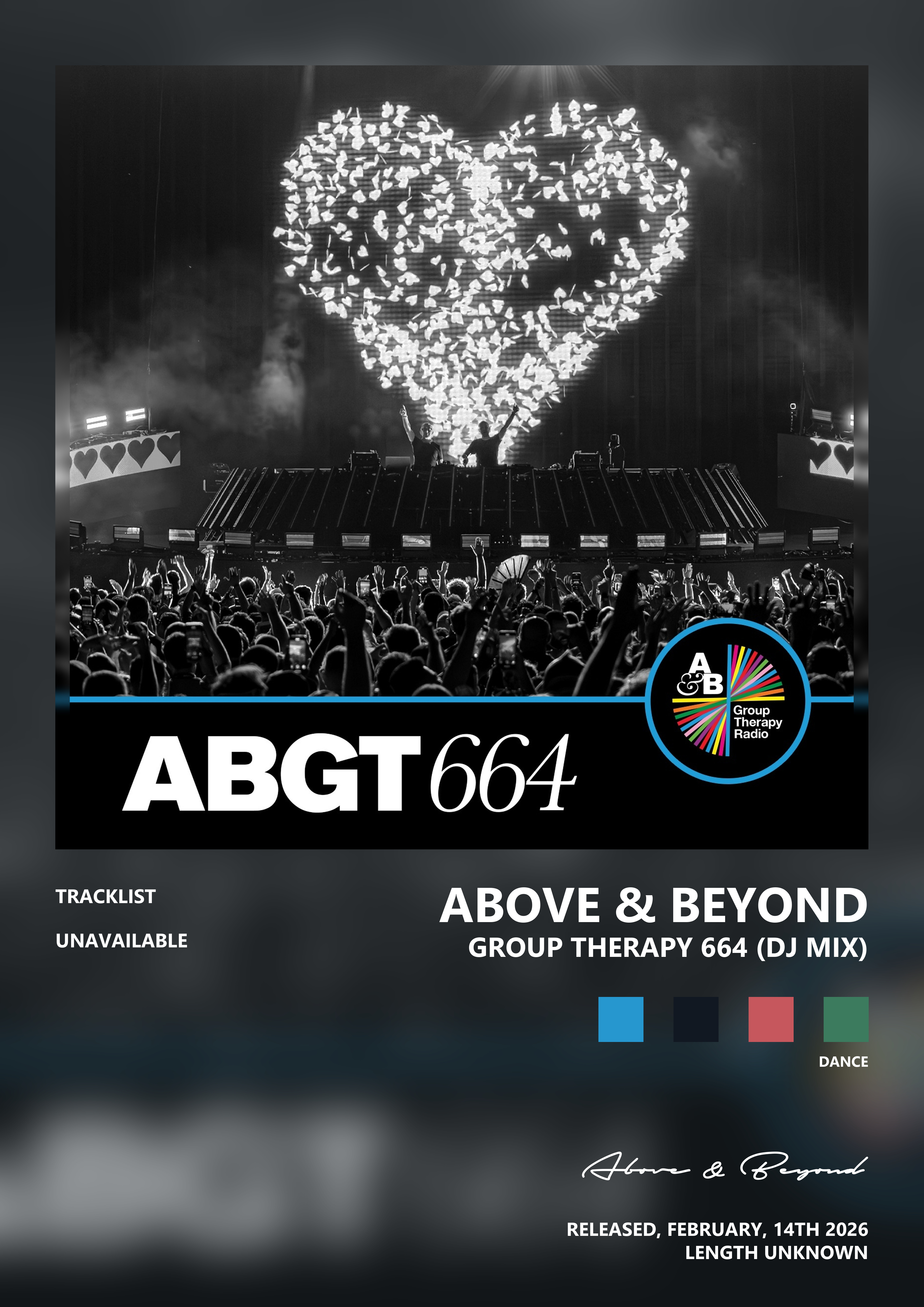 Music poster: Above Beyond - Group Therapy 664 DJ Mix