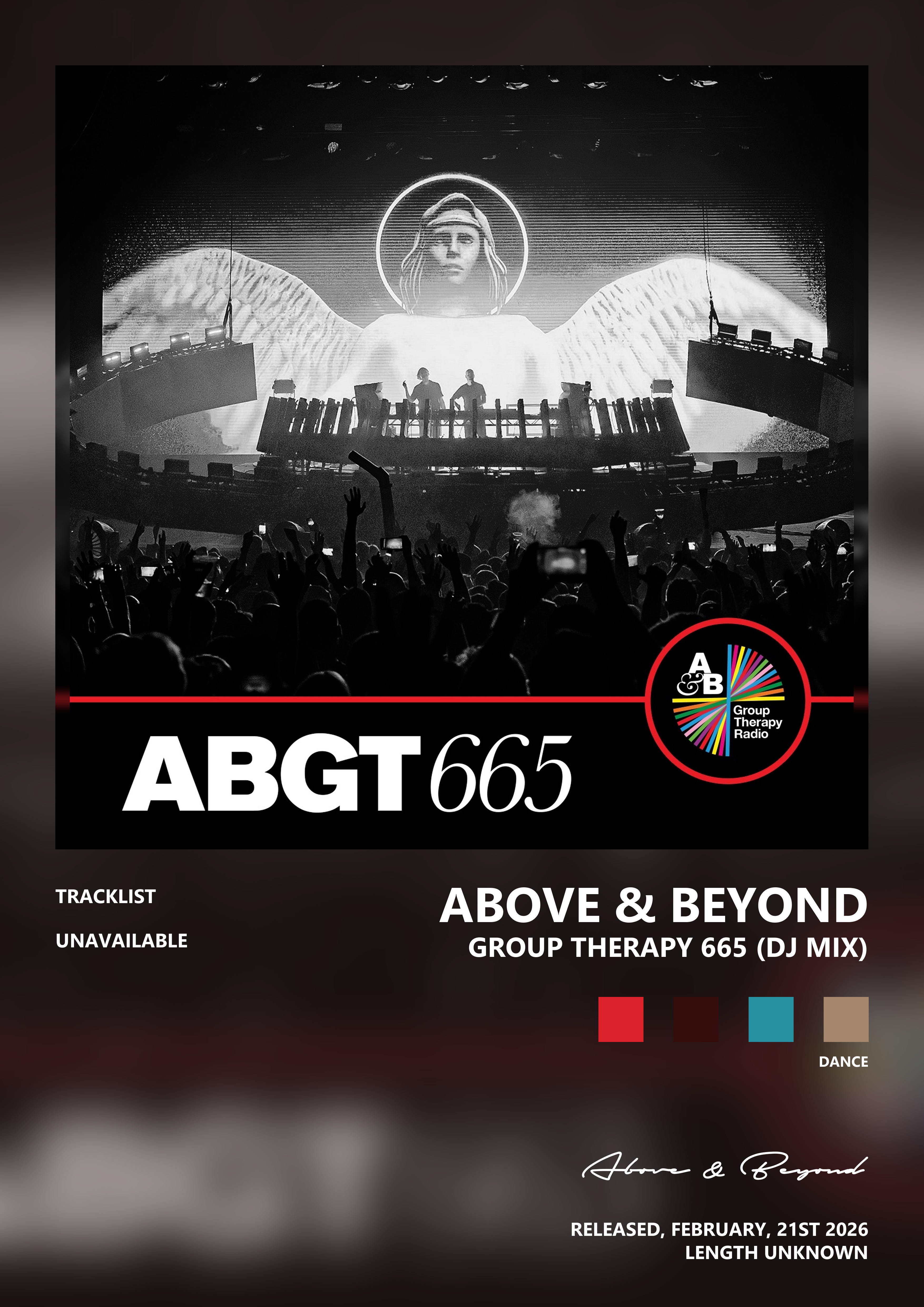 Music poster: Above Beyond - Group Therapy 665 DJ Mix