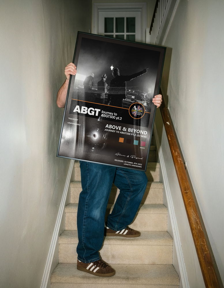 Music poster: Above Beyond - Journey to Abgt500 Pt2 DJ Mix