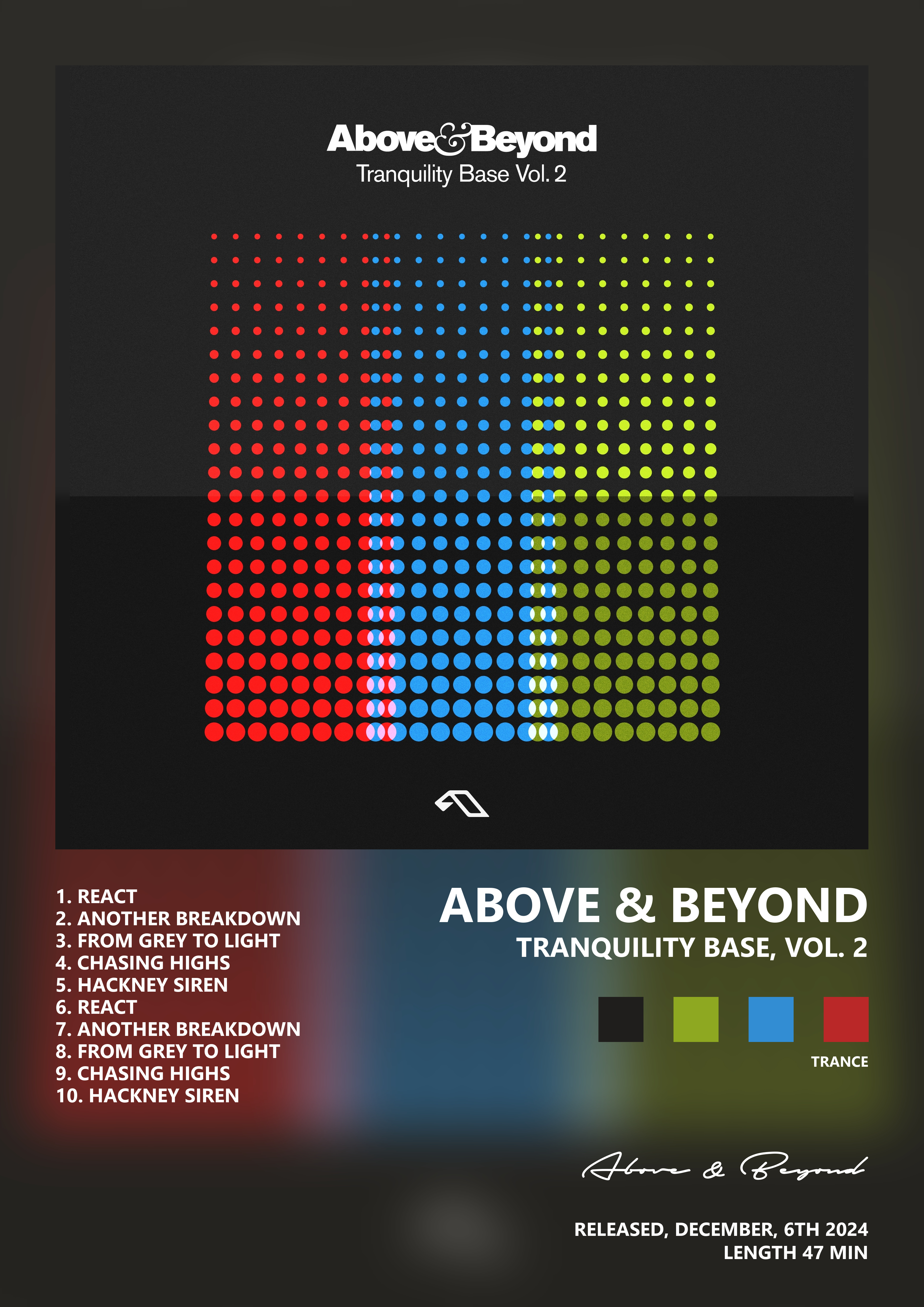 Music poster: Above Beyond - Tranquility Base Vol 2