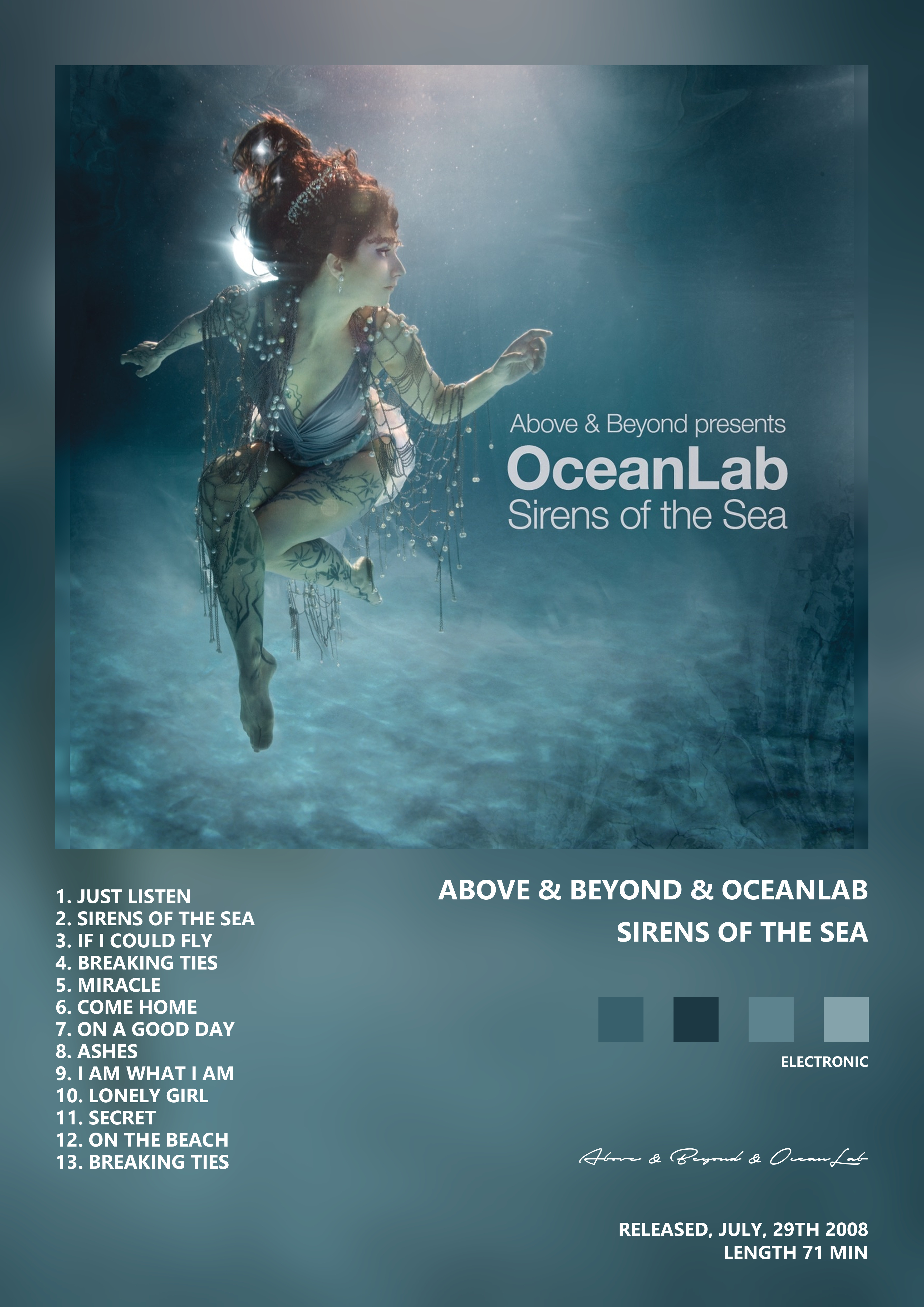 Music poster: Above Beyond OceanLab - Sirens of the Sea