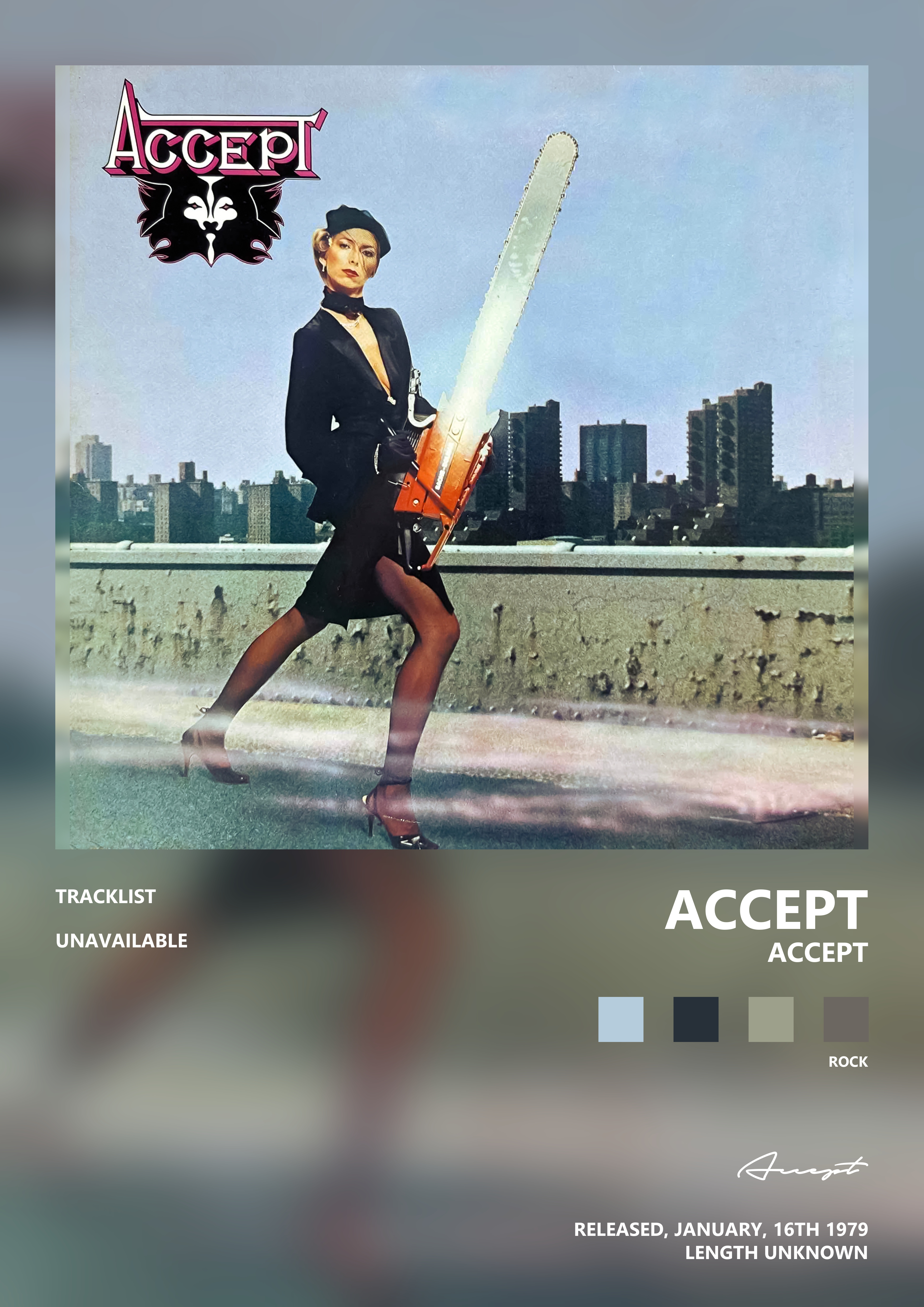 Music poster: Accept - Accept