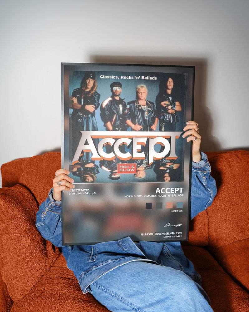 Music poster: Accept - Hot Slow - Classics Rocks n Ballads
