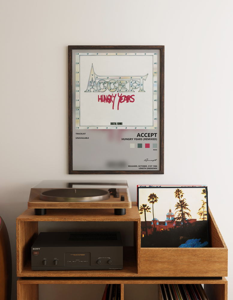 Music poster: Accept - Hungry Years Remixed
