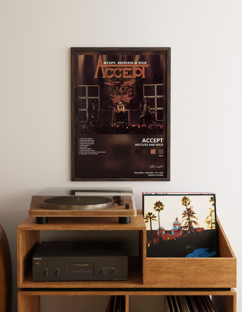 Music poster: Accept - Restless and Wild