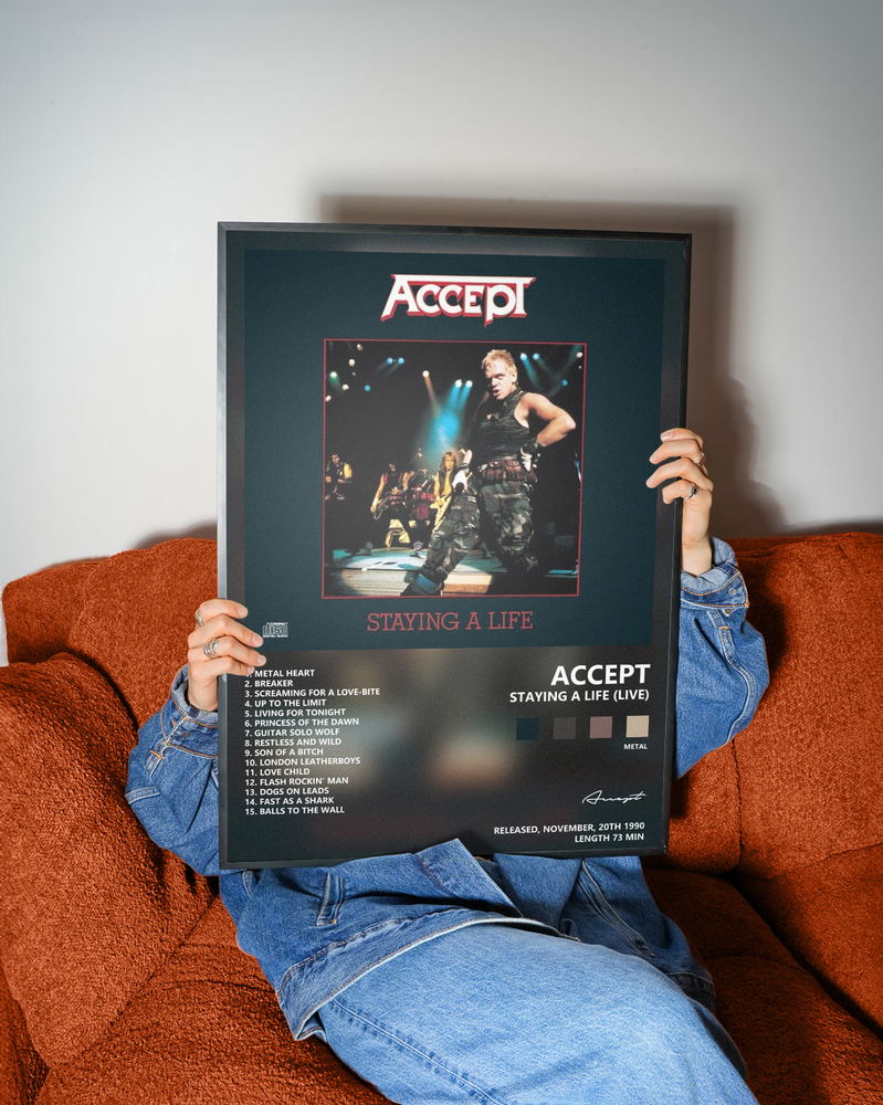 Music poster: Accept - Staying a Life Live