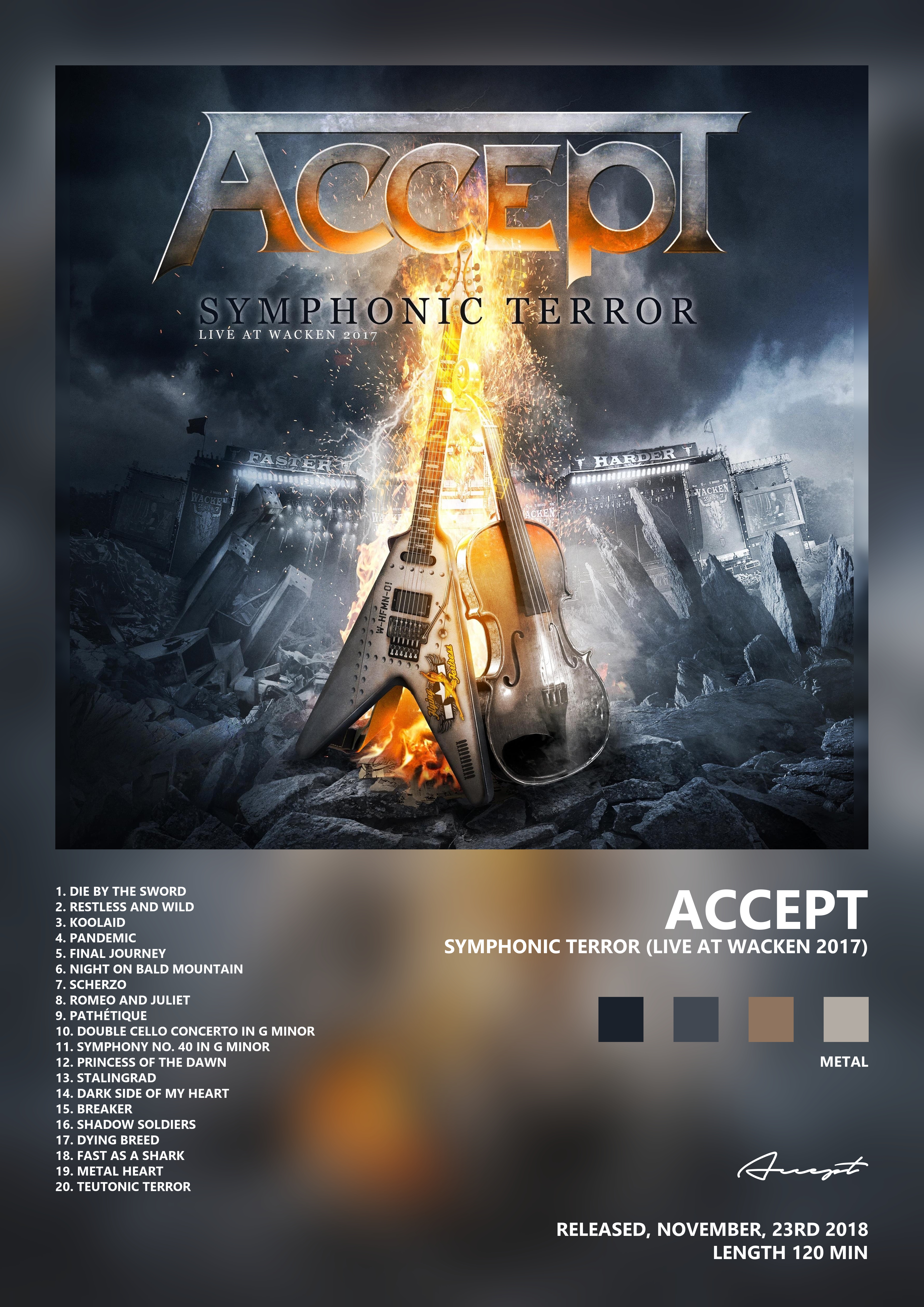 Music poster: Accept - Symphonic Terror Live at Wacken 2017