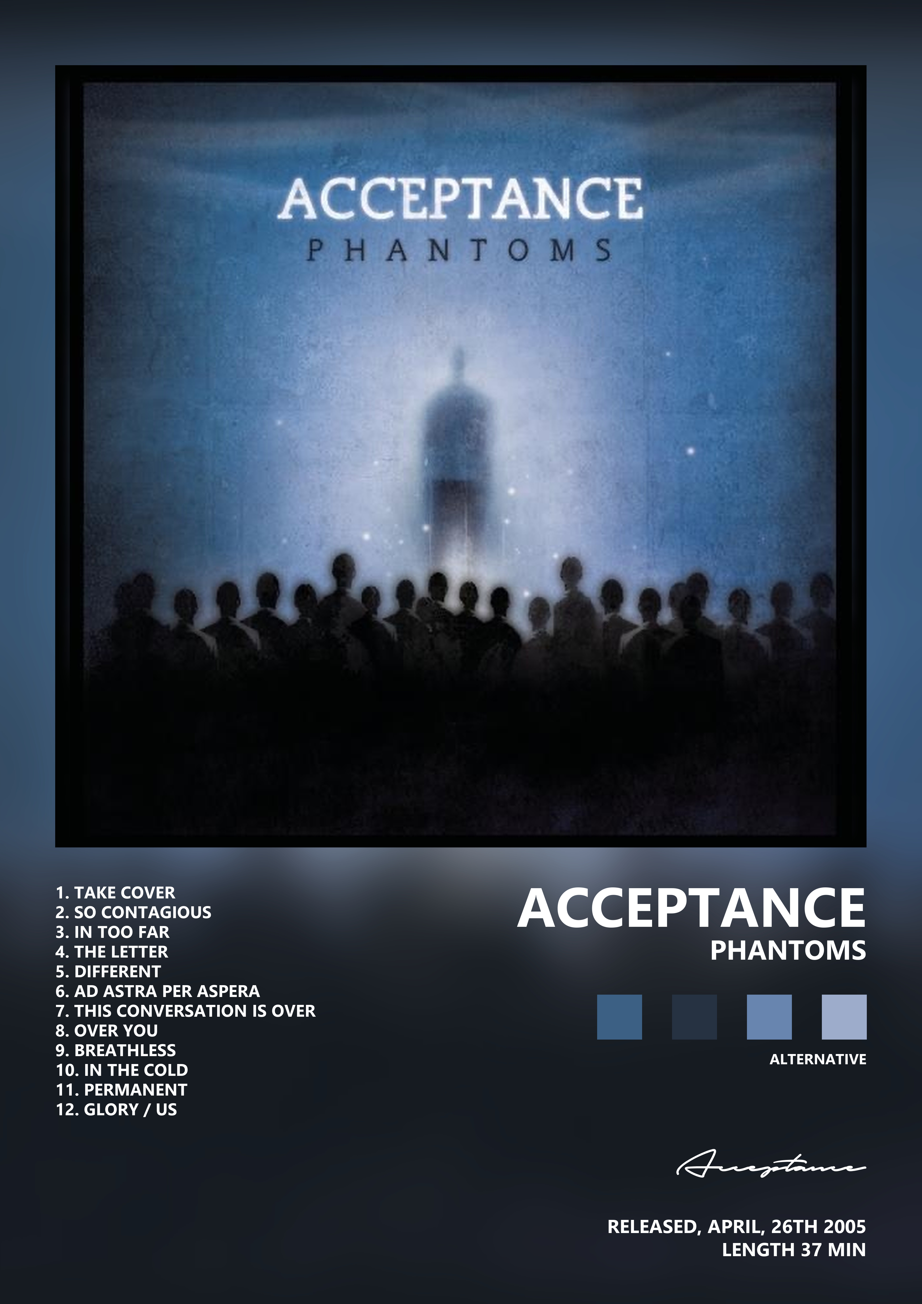 Music poster: Acceptance - Phantoms