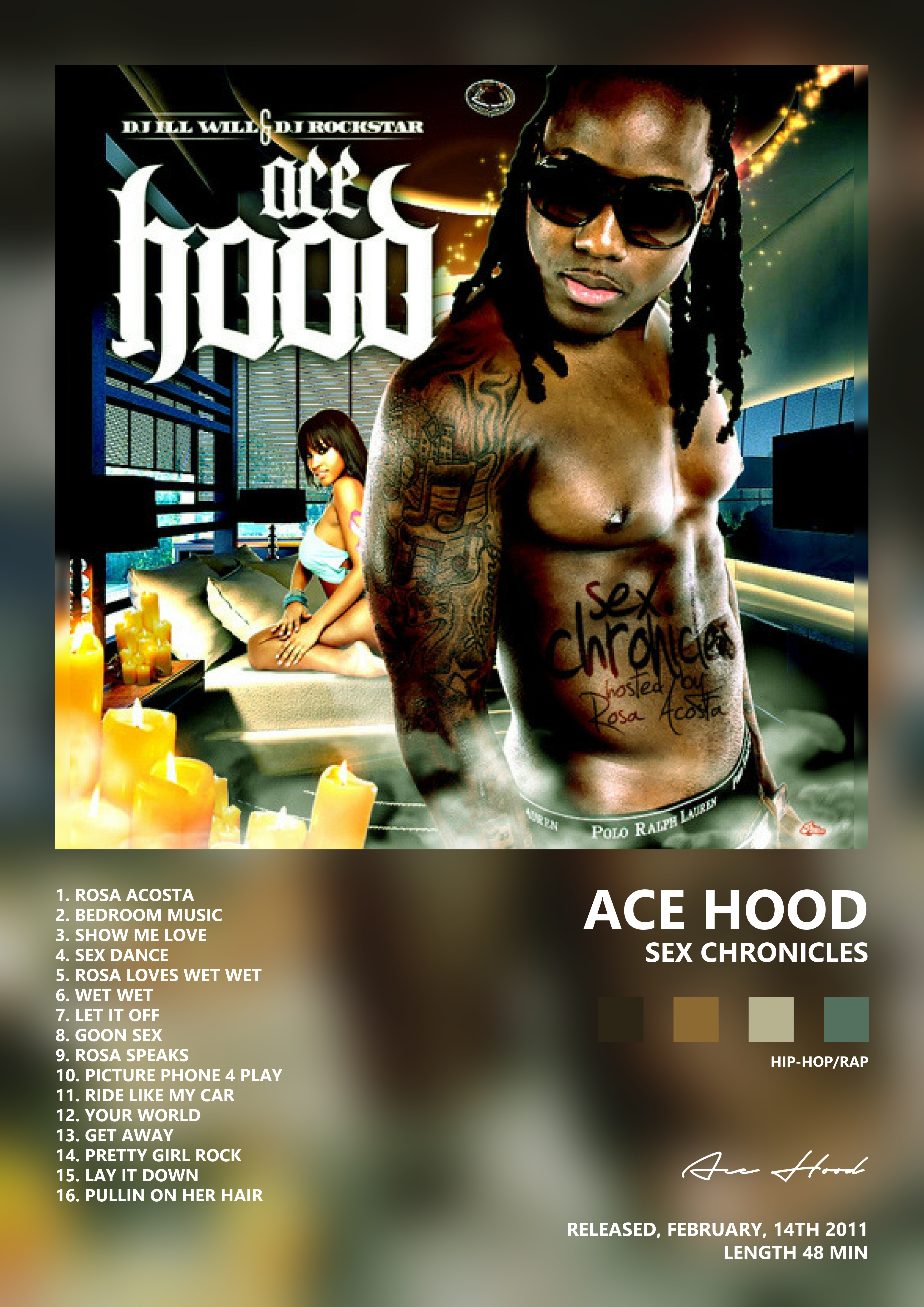 Music poster: Ace Hood - Sex Chronicles