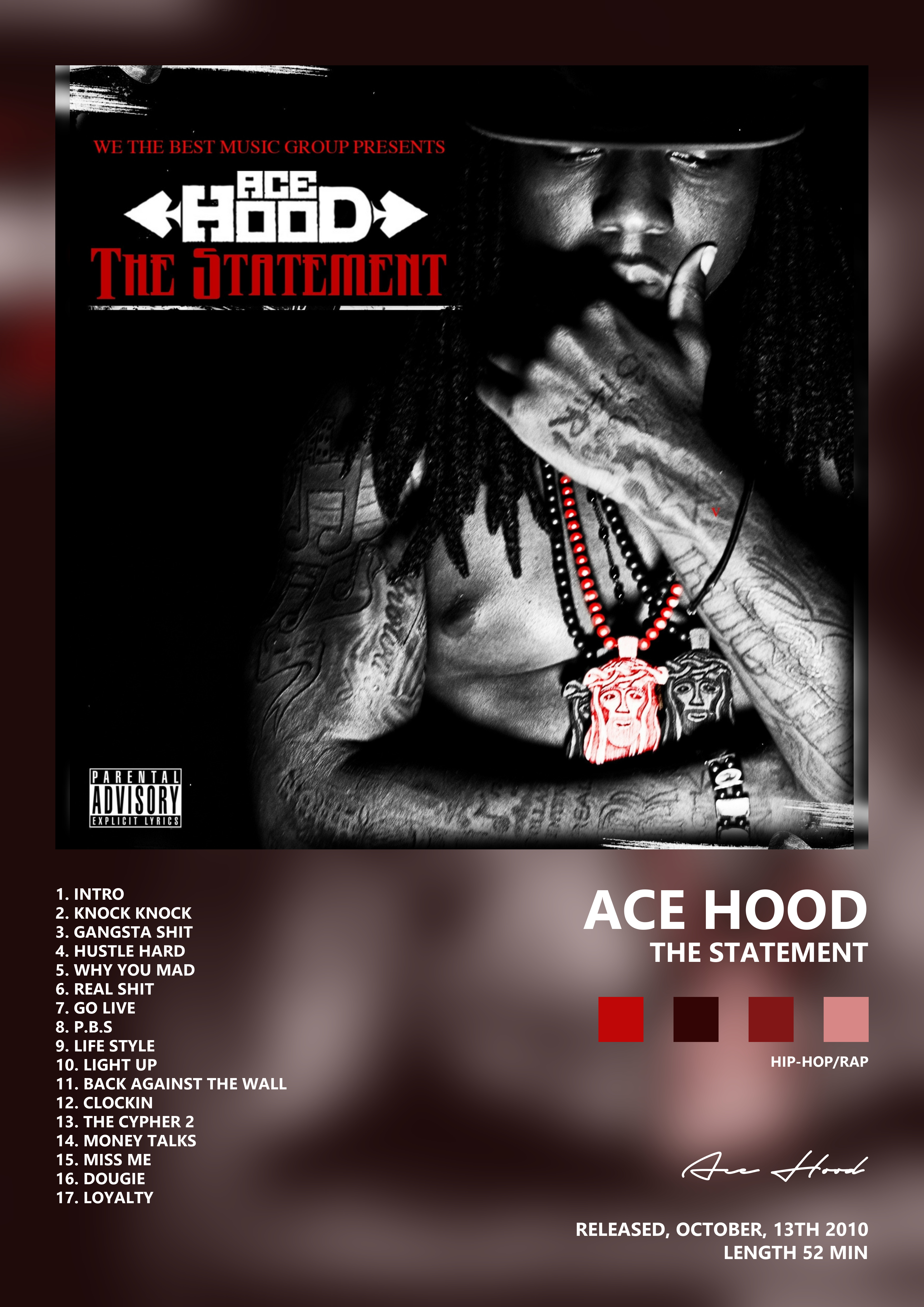 Music poster: Ace Hood - The Statement