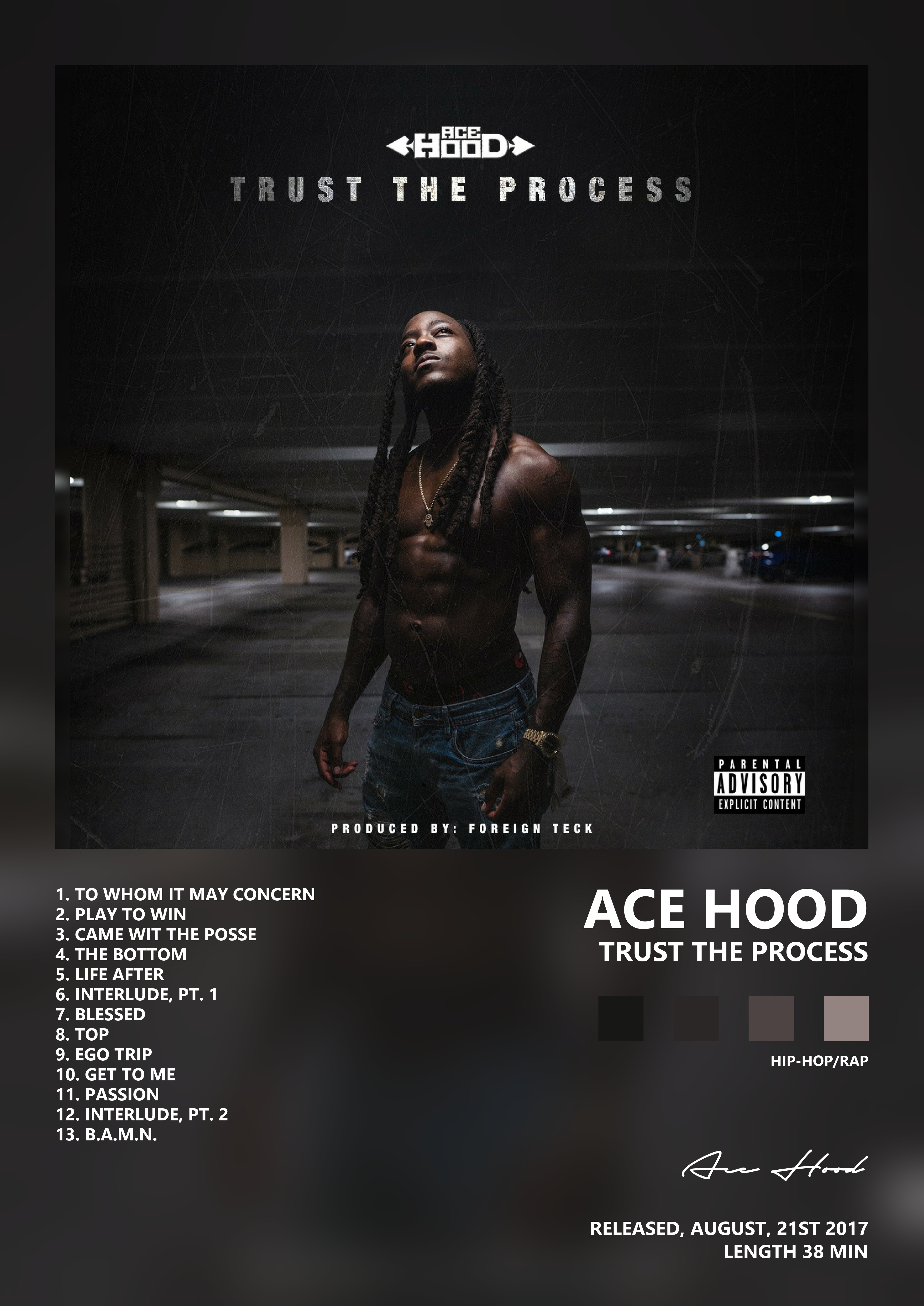 Music poster: Ace Hood - Trust the Process