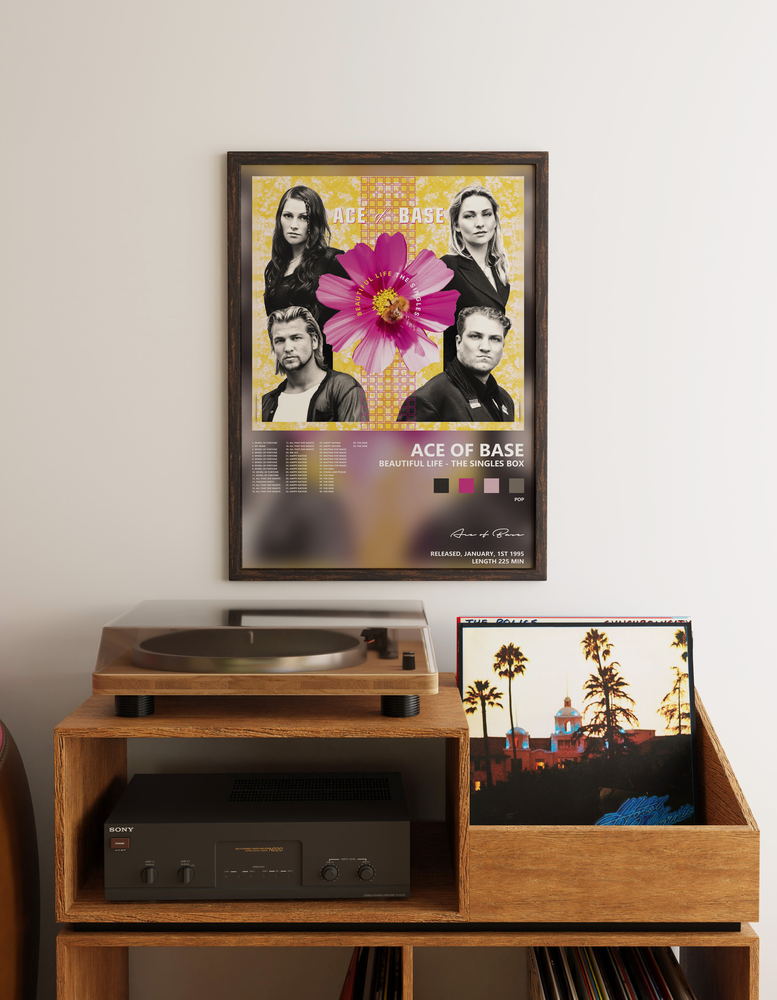 Music poster: Ace of Base - Beautiful Life - The Singles Box