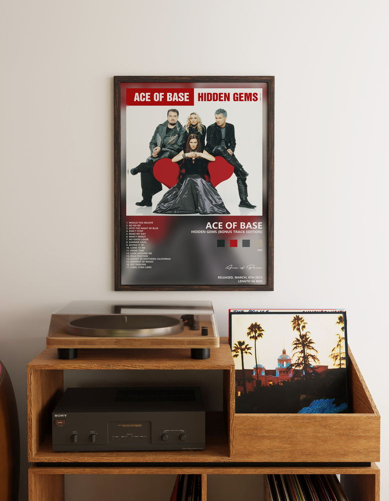 Music poster: Ace of Base - Hidden Gems Bonus Track Edition