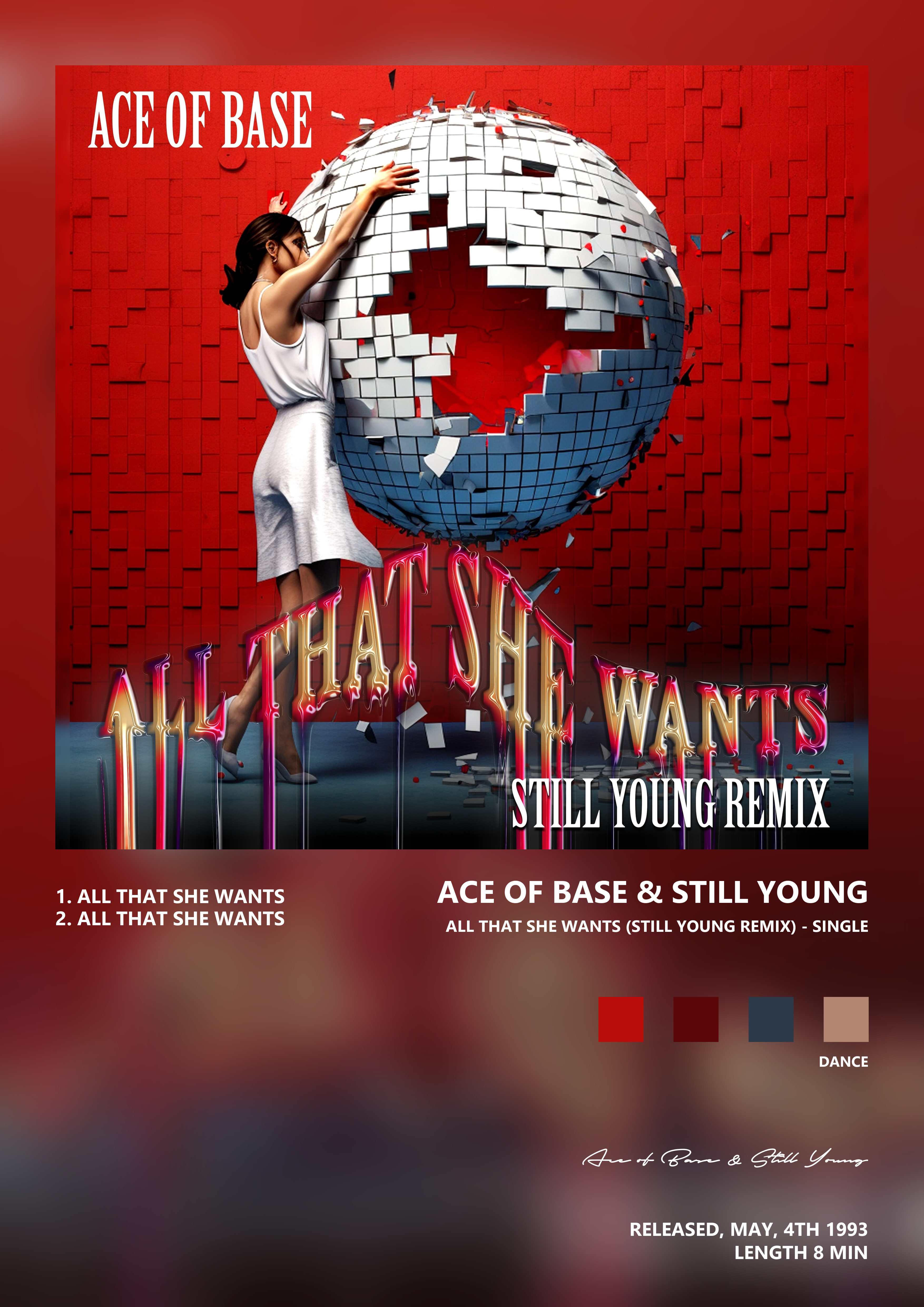 Music poster: Ace of Base Still Young - All That She Wants Still Young Remix - Single