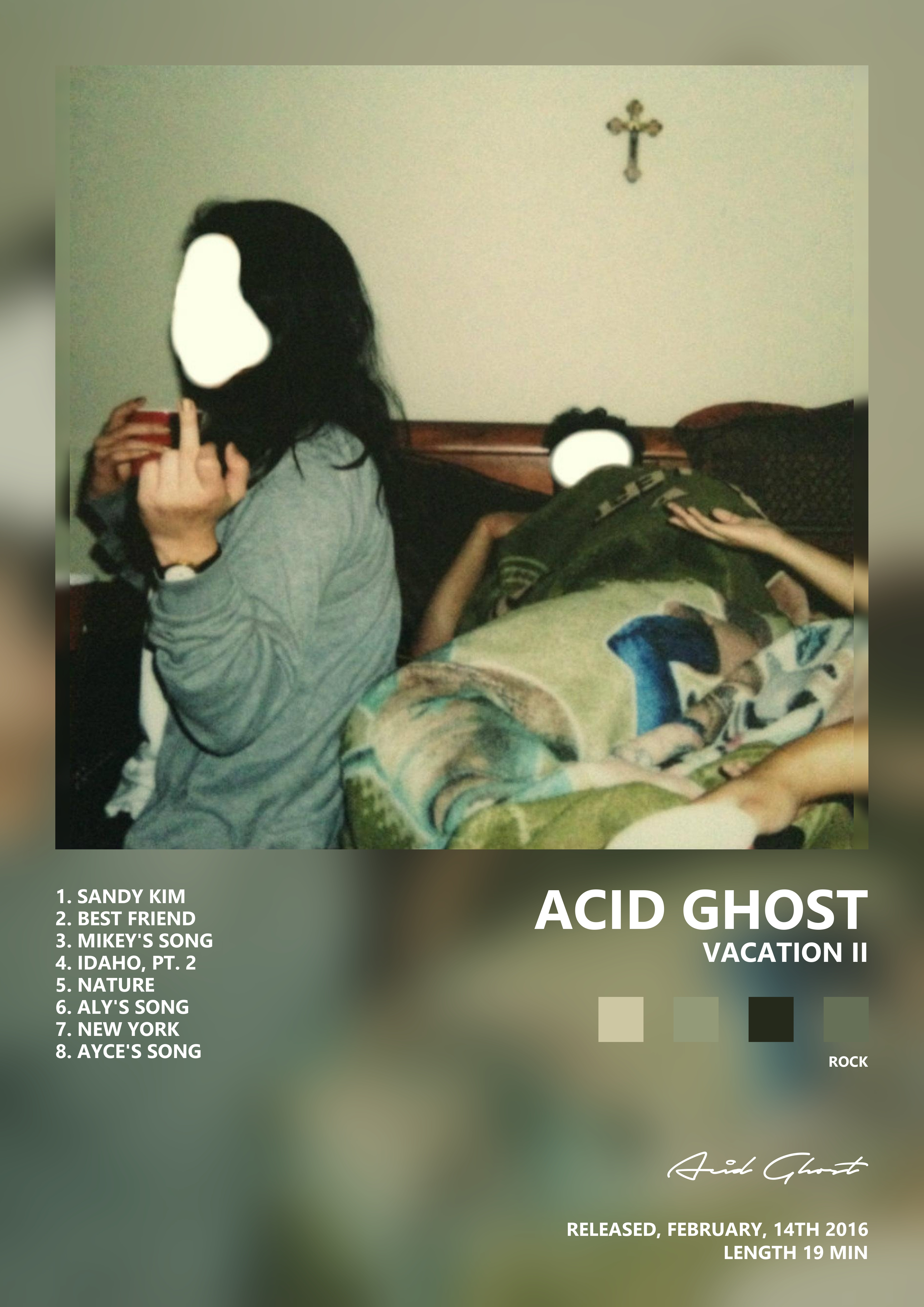 Music poster: Acid Ghost - Vacation II