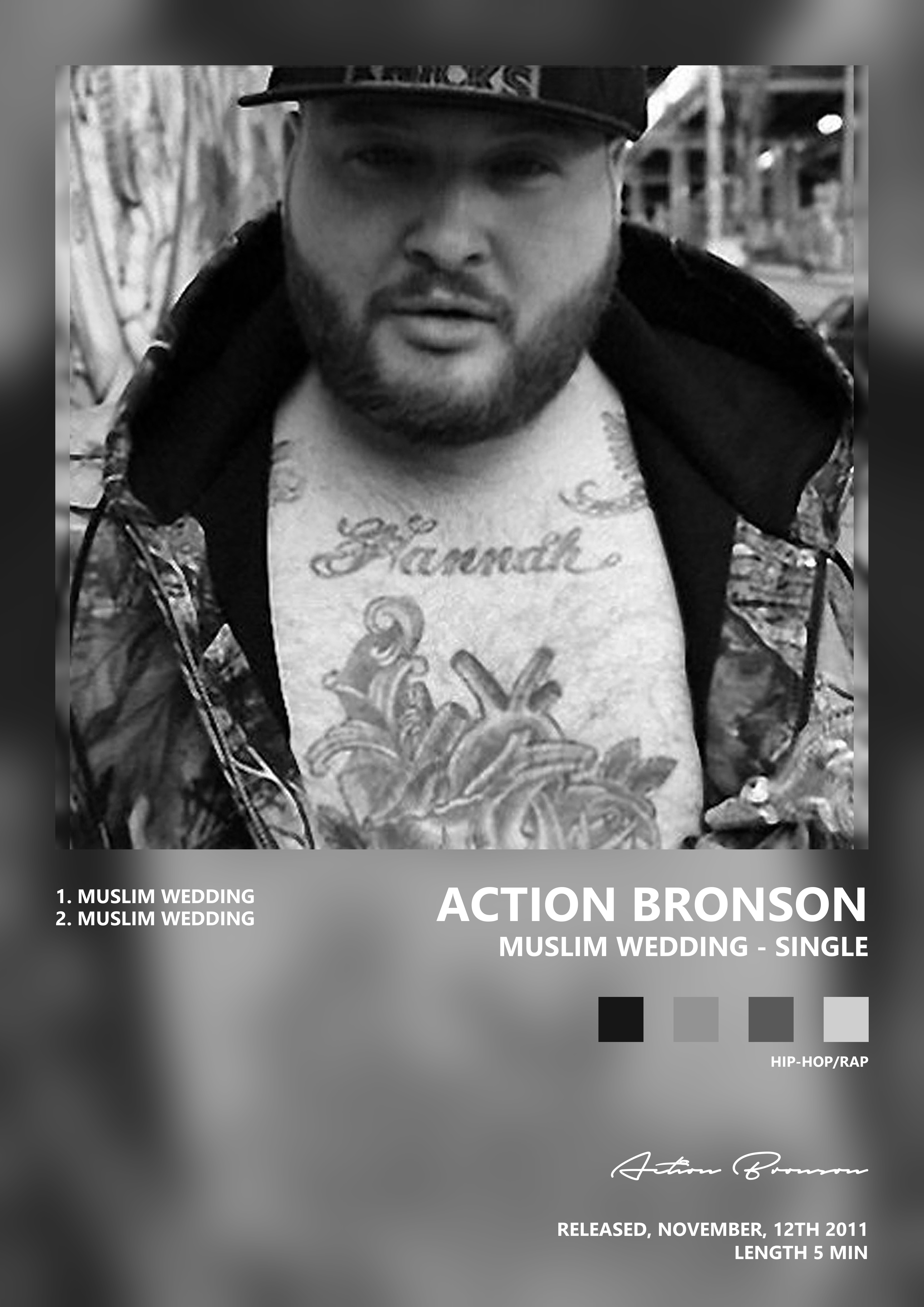 Music poster: Action Bronson - Muslim Wedding - Single
