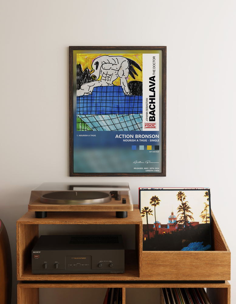 Music poster: Action Bronson - Nourish a Thug - Single