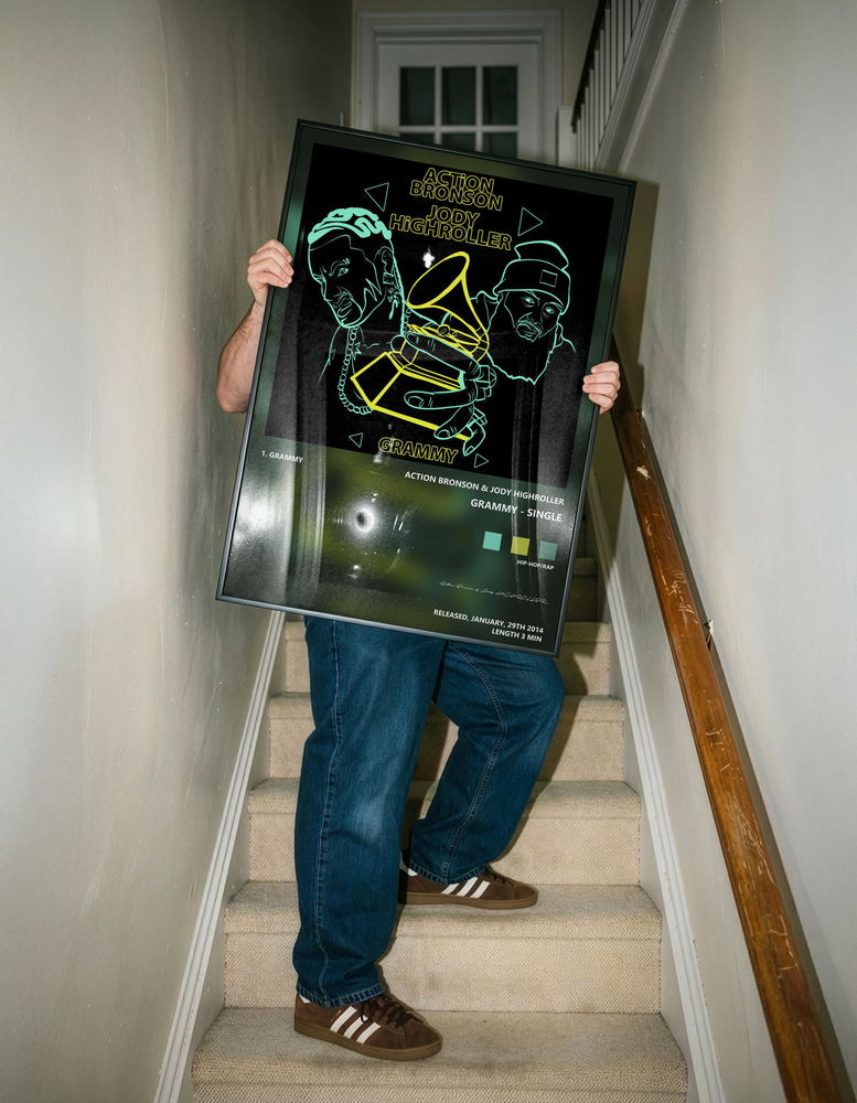 Music poster: Action Bronson Jody HiGHROLLER - Grammy - Single