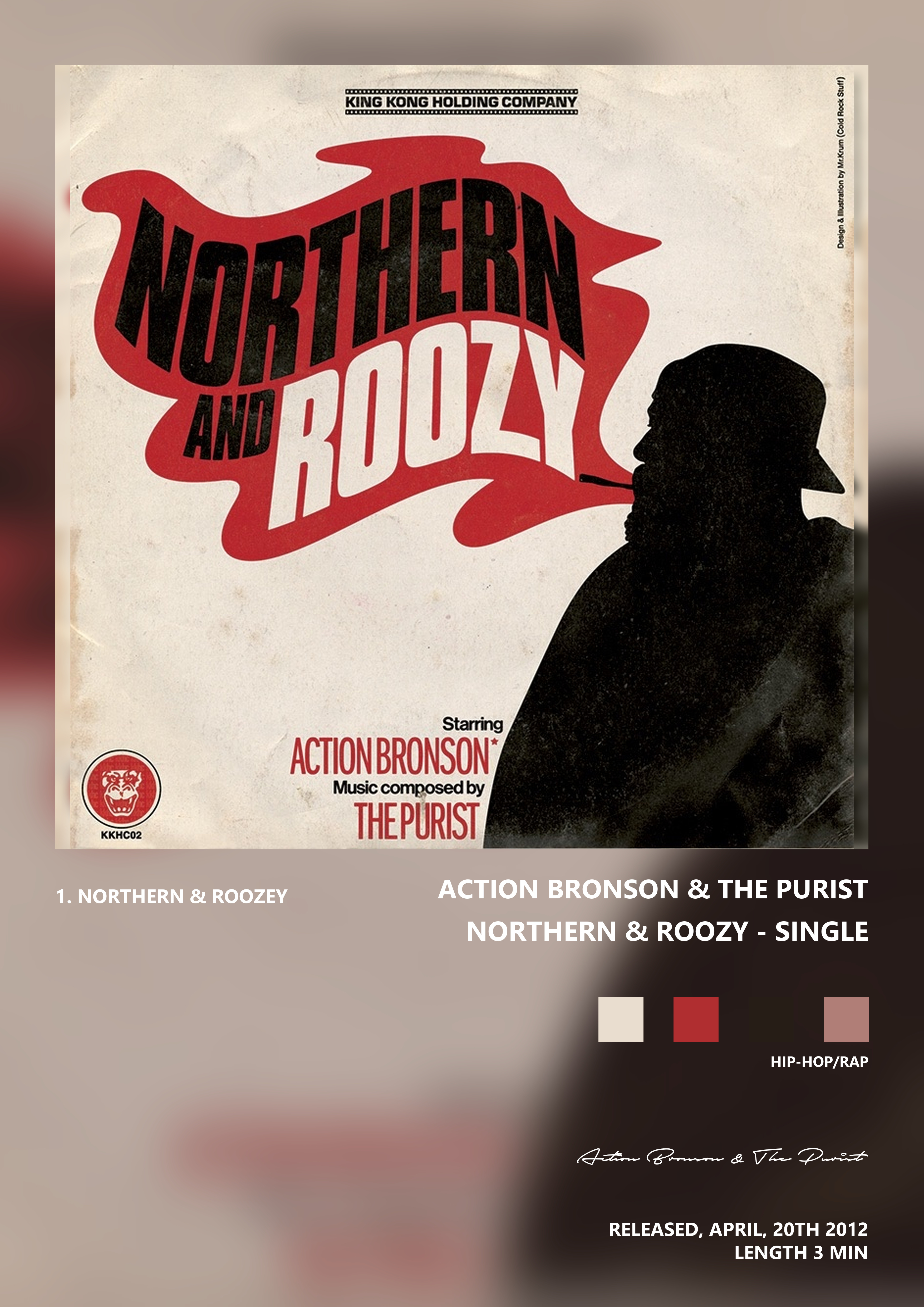 Music poster: Action Bronson The Purist - Northern Roozy - Single