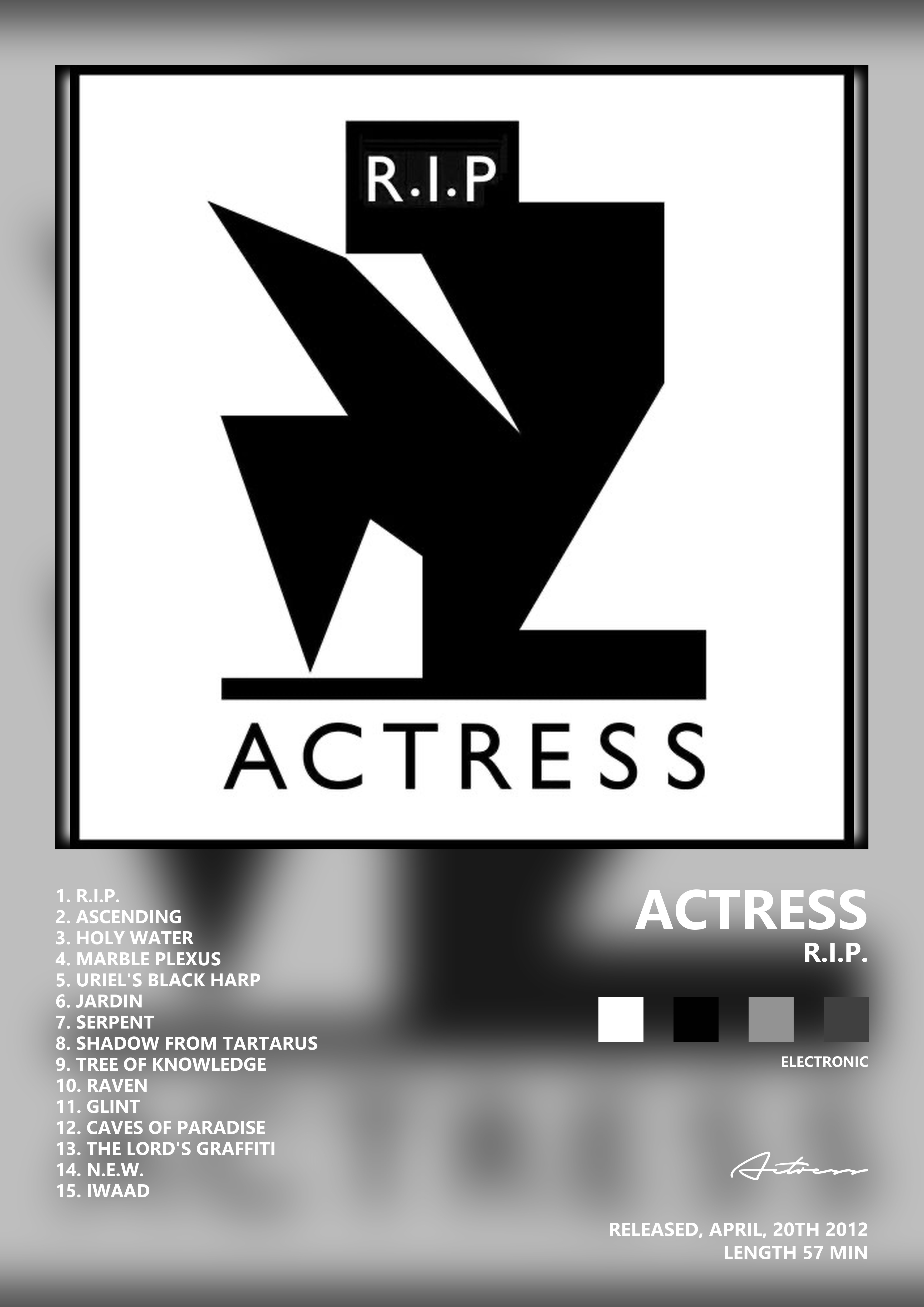 Music poster: Actress - RIP