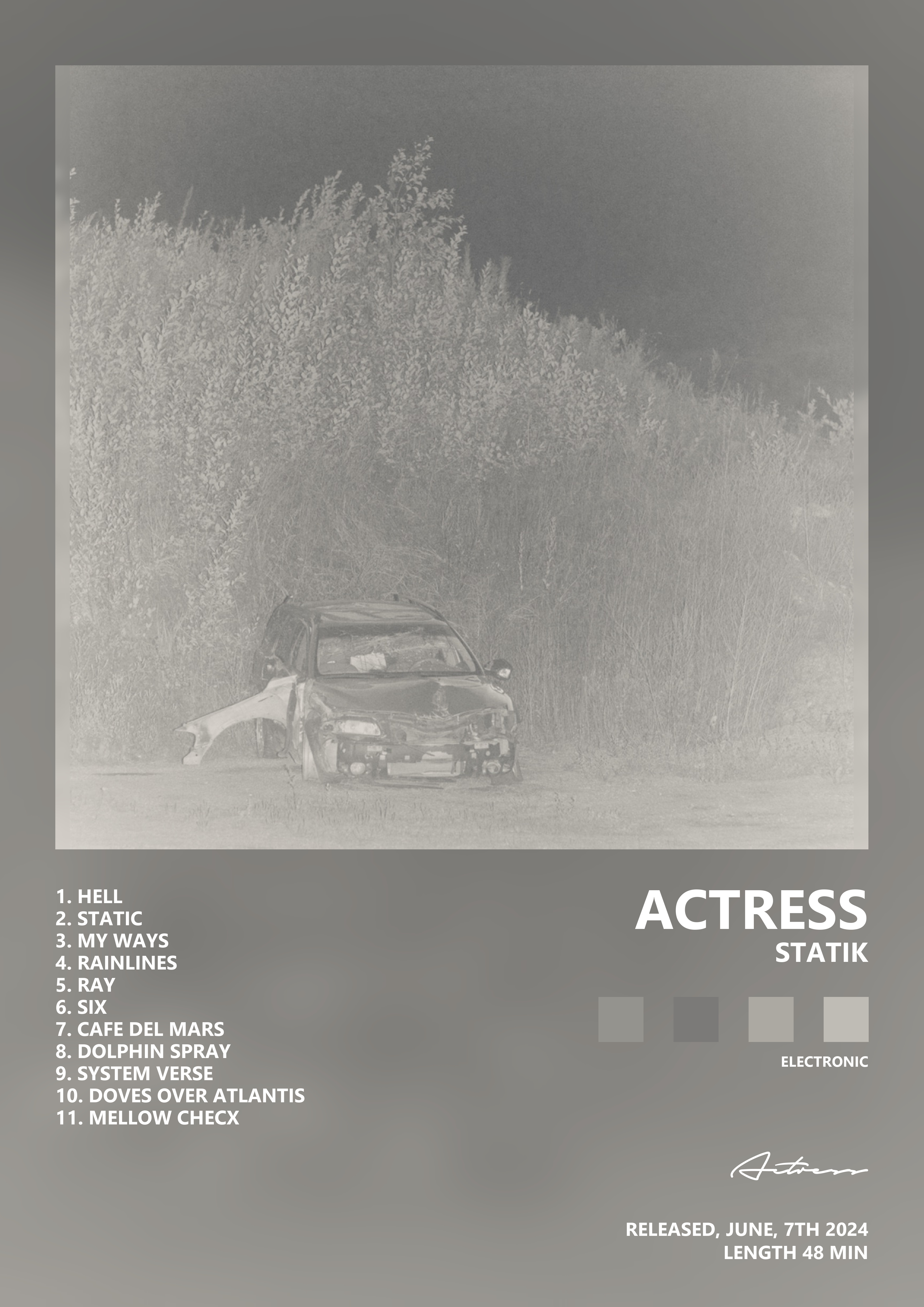Music poster: Actress - Statik