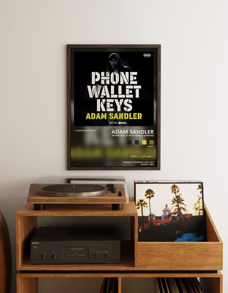 Music poster: Adam Sandler - Phone Wallet Keys Single Version