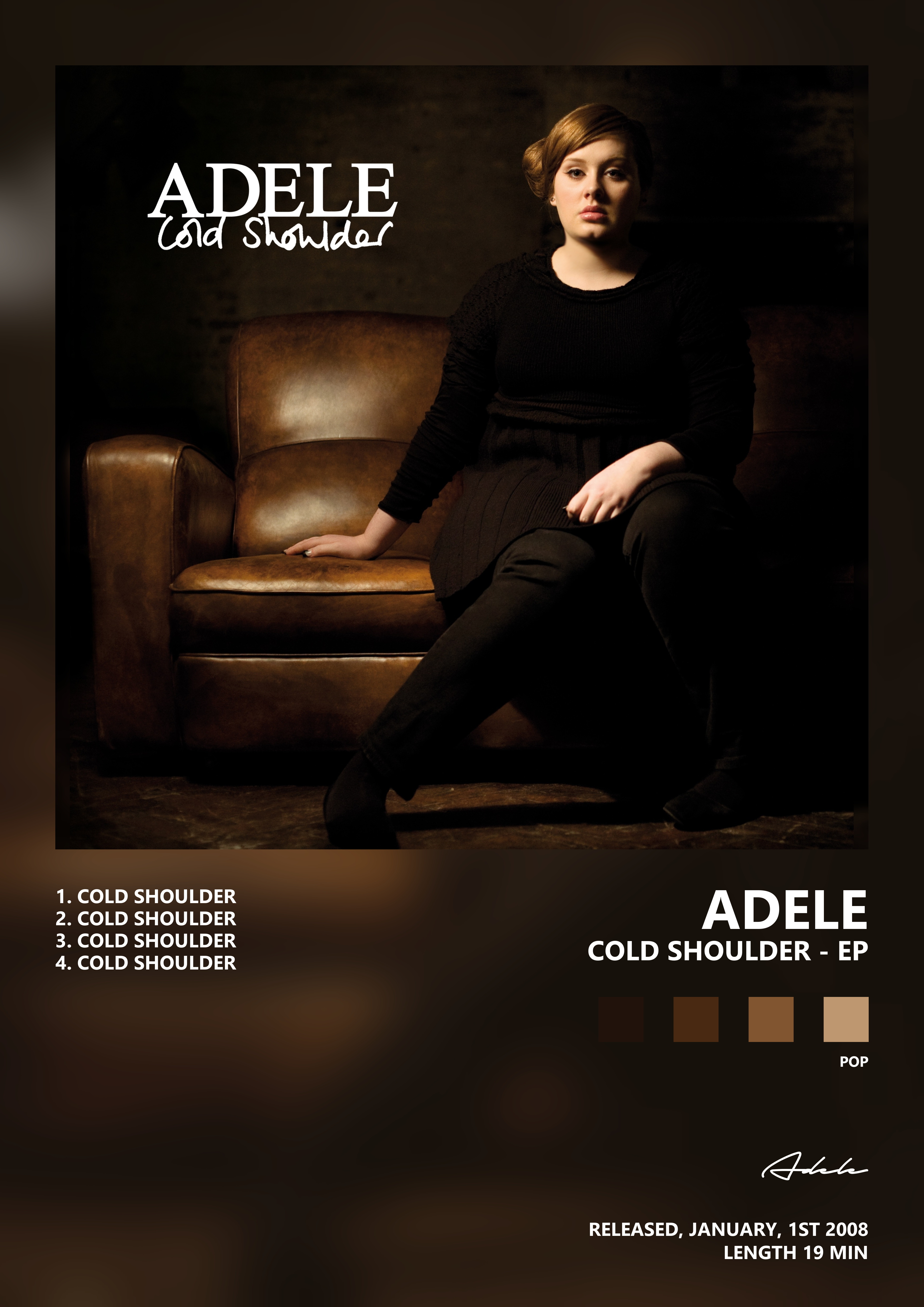Music poster: Adele - Cold Shoulder - EP