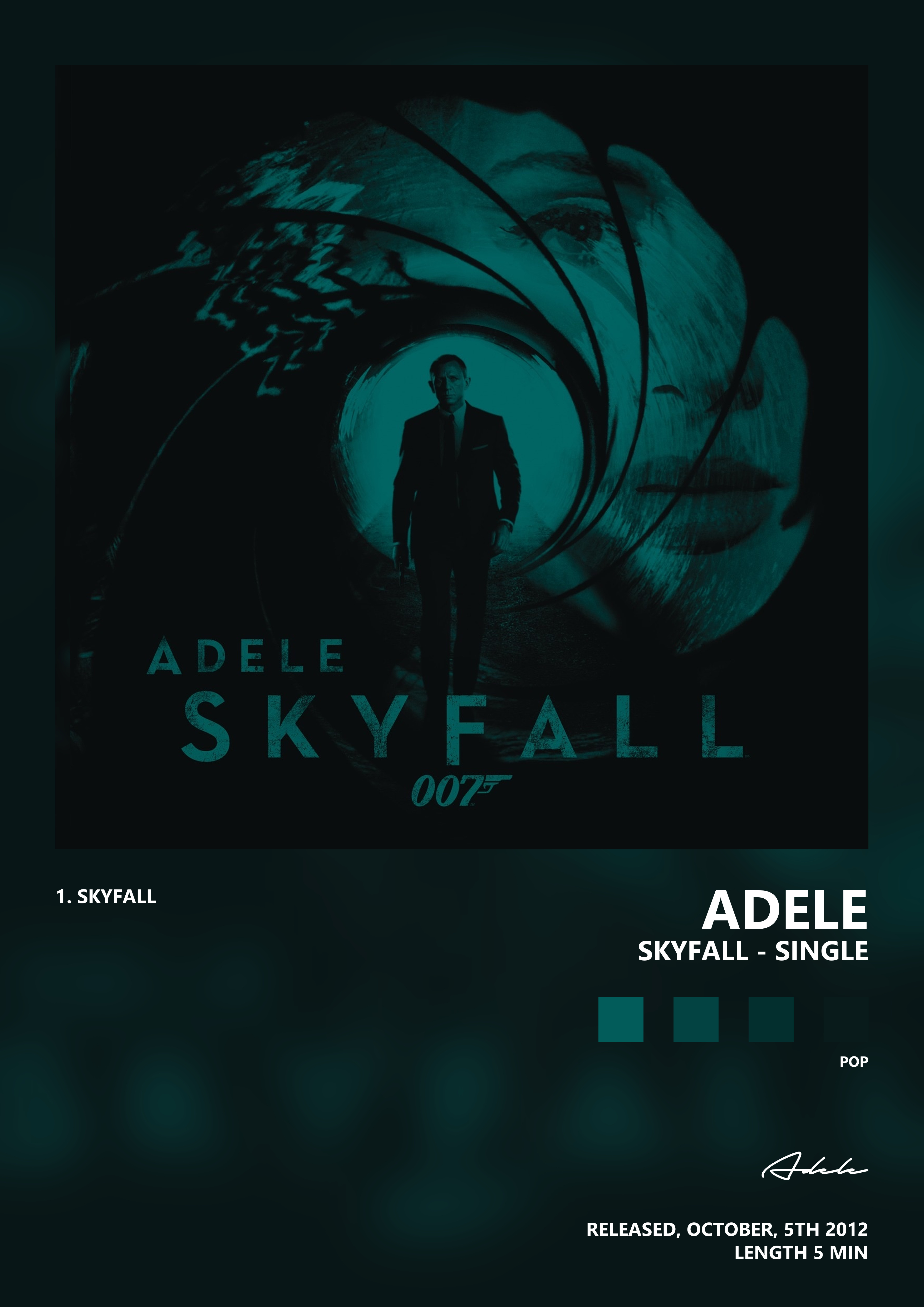 Music poster: Adele - Skyfall - Single