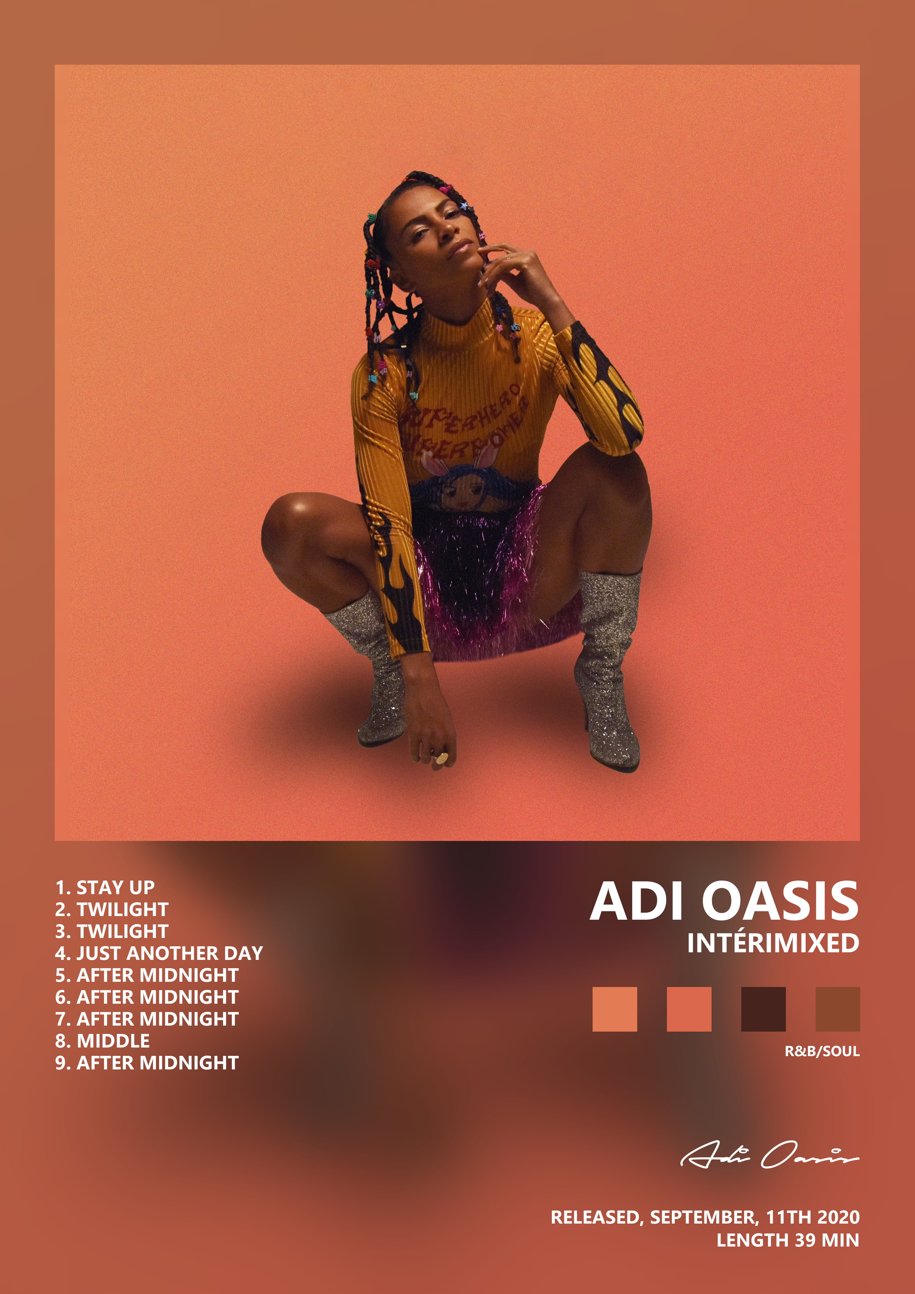 Music poster: Adi Oasis - Intérimixed
