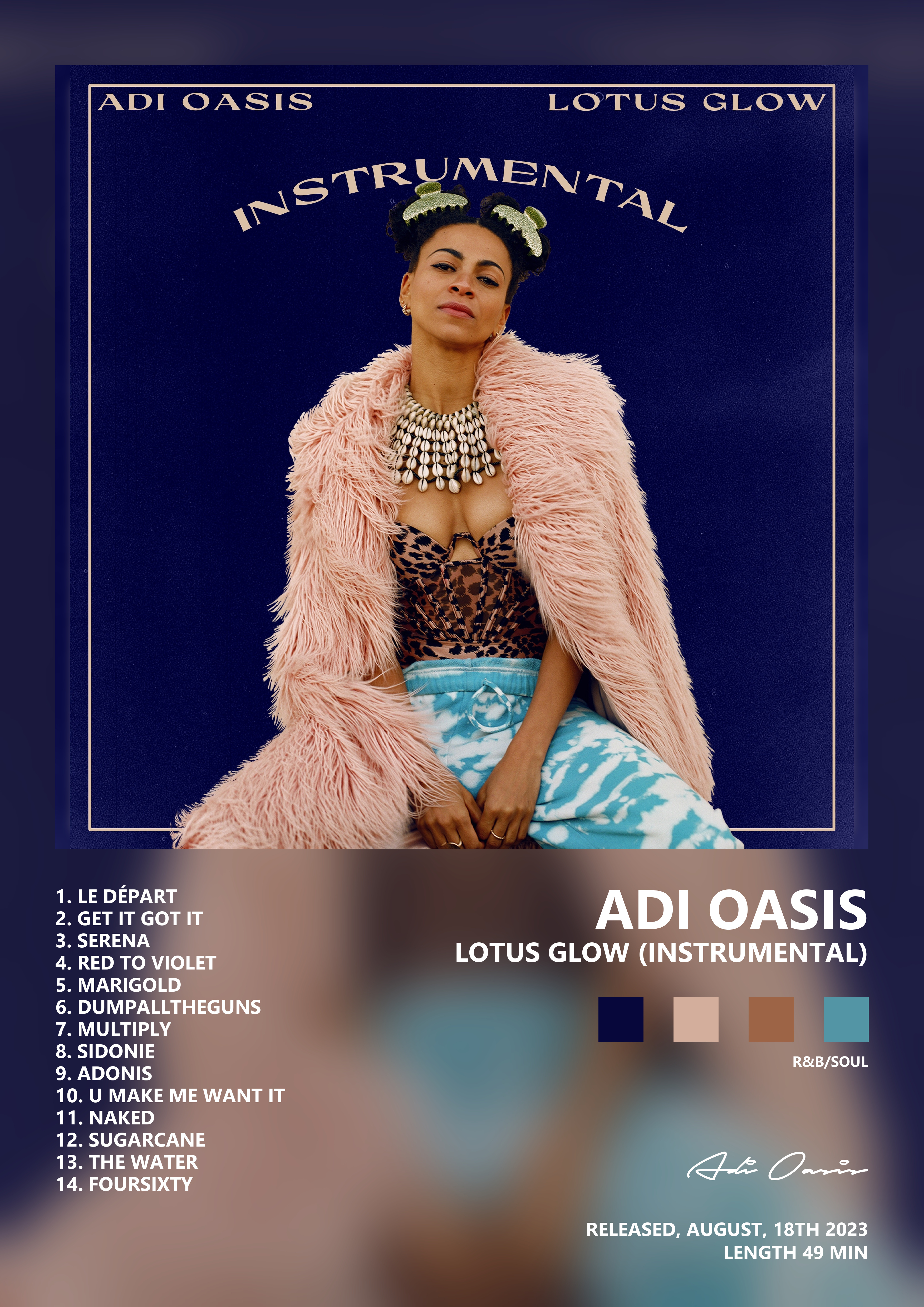 Music poster: Adi Oasis - Lotus Glow Instrumental